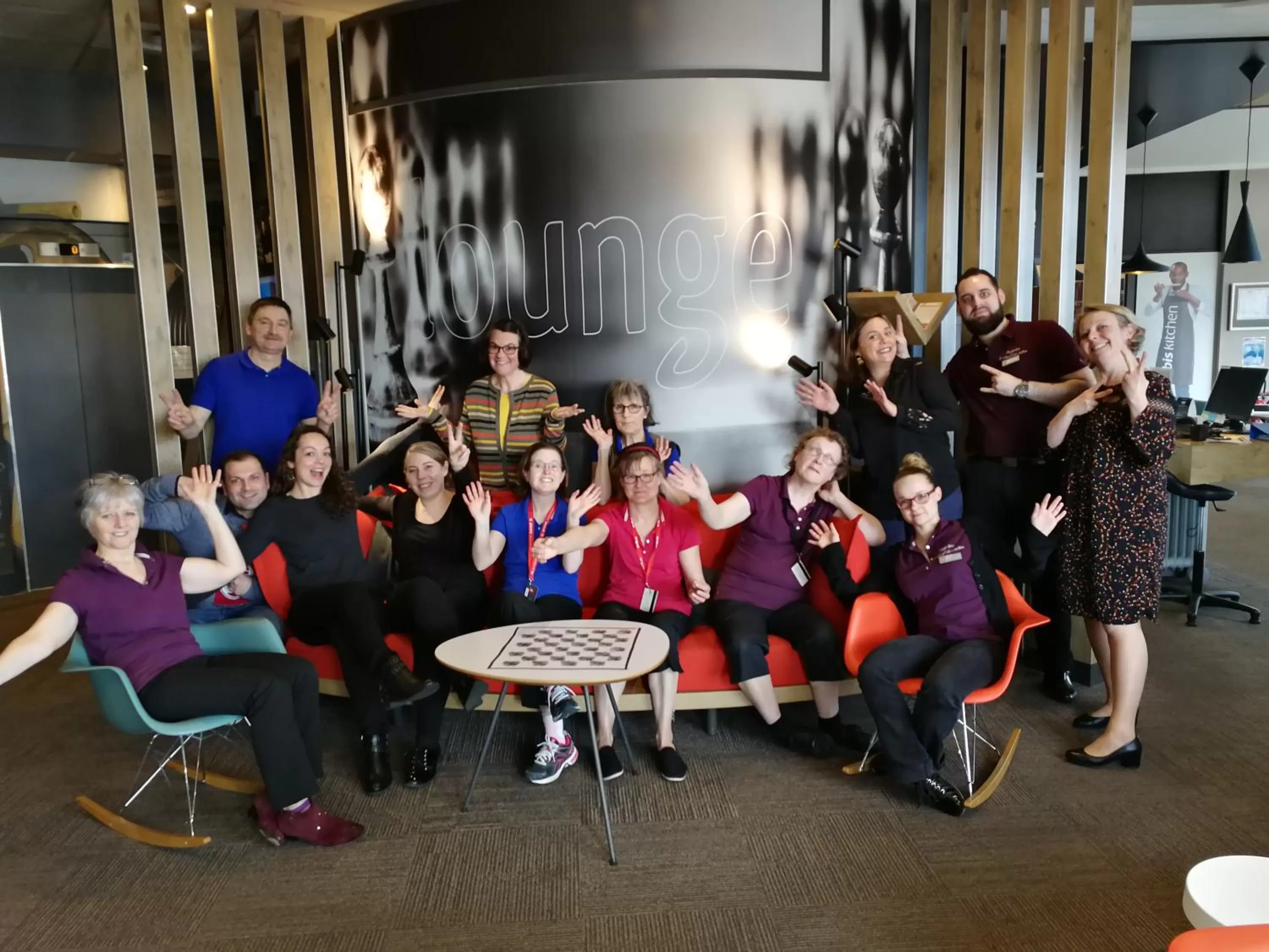 Seating area in ibis Angers Centre Chateau