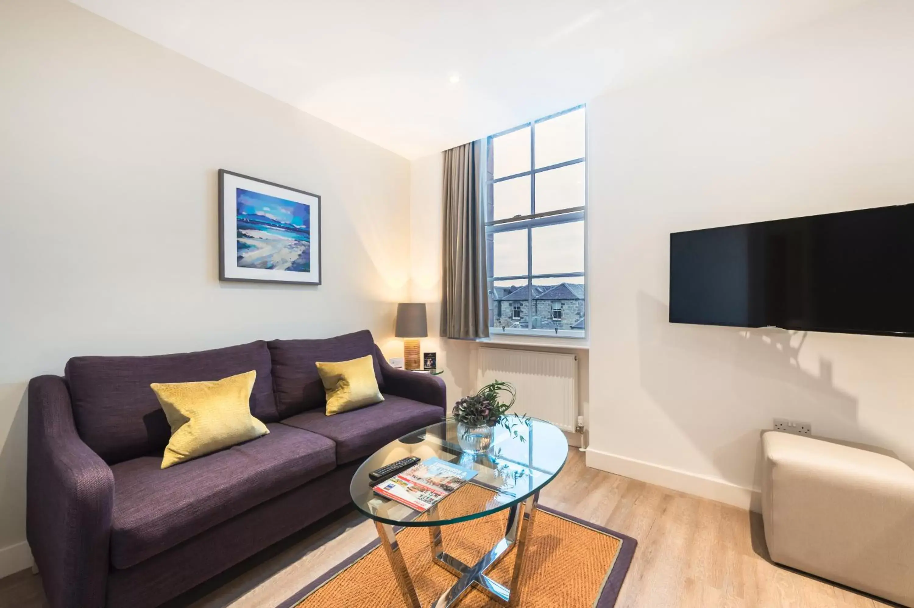 Seating Area in Braid Apartments by Mansley