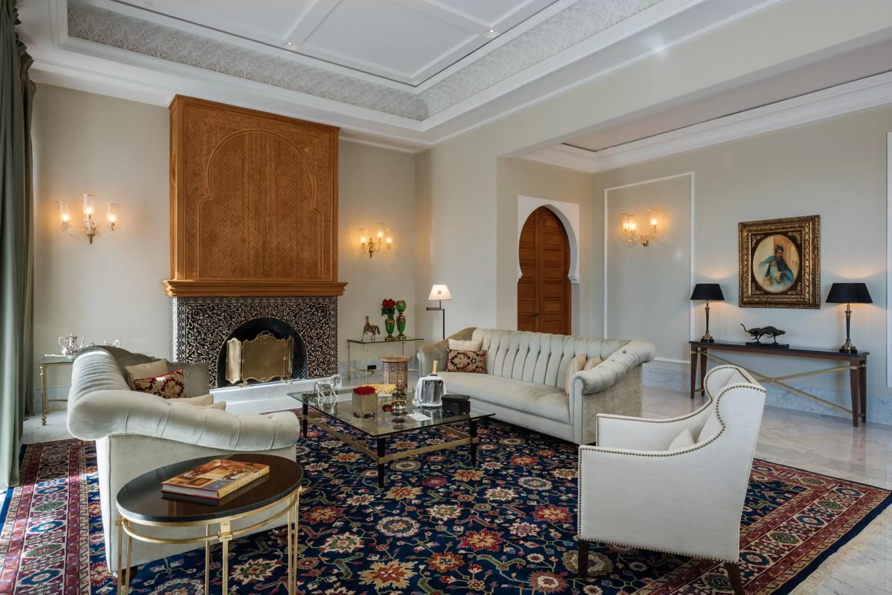 Living room in The Oberoi Marrakech