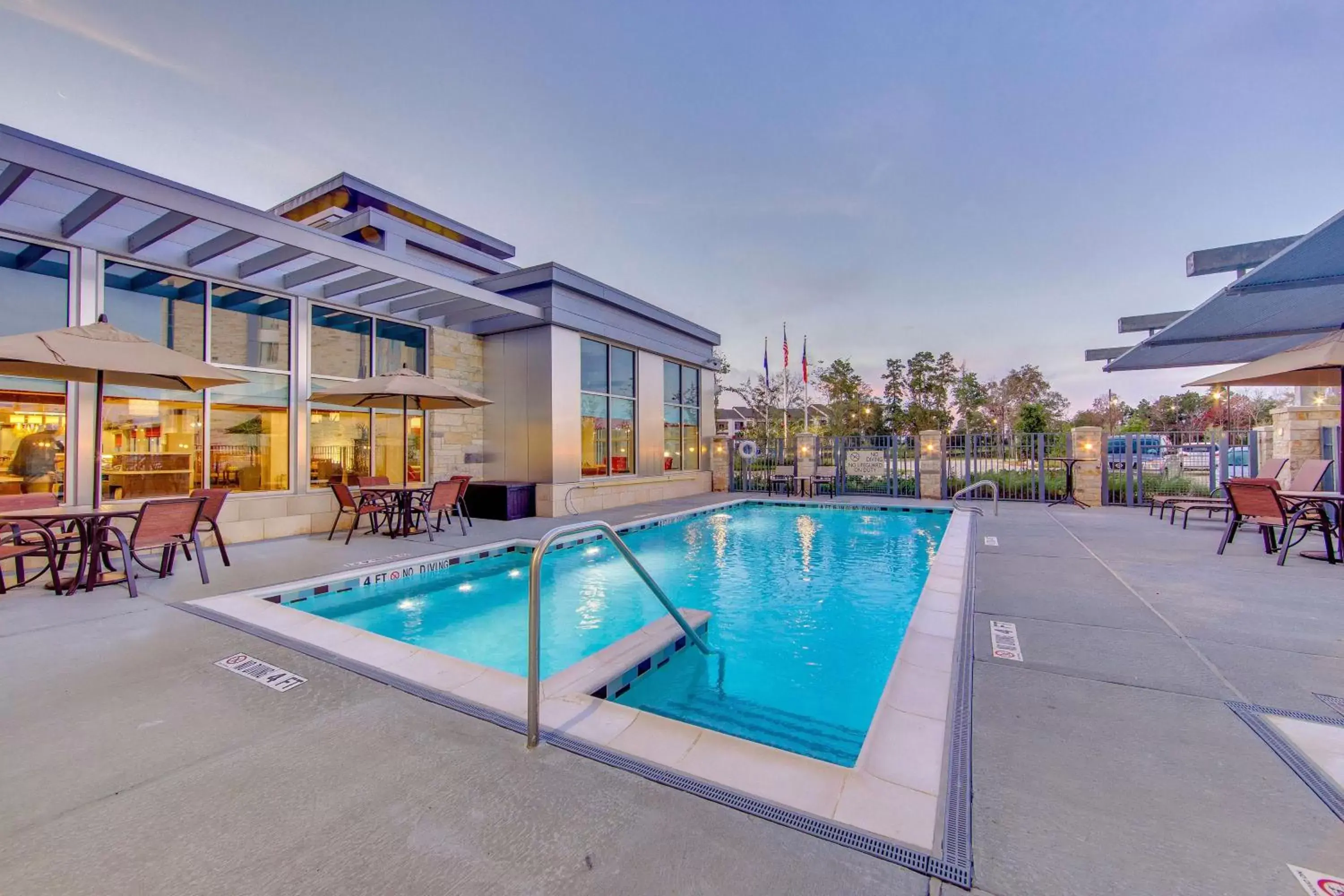 Pool view, Swimming Pool in Hilton Garden Inn North Houston Spring