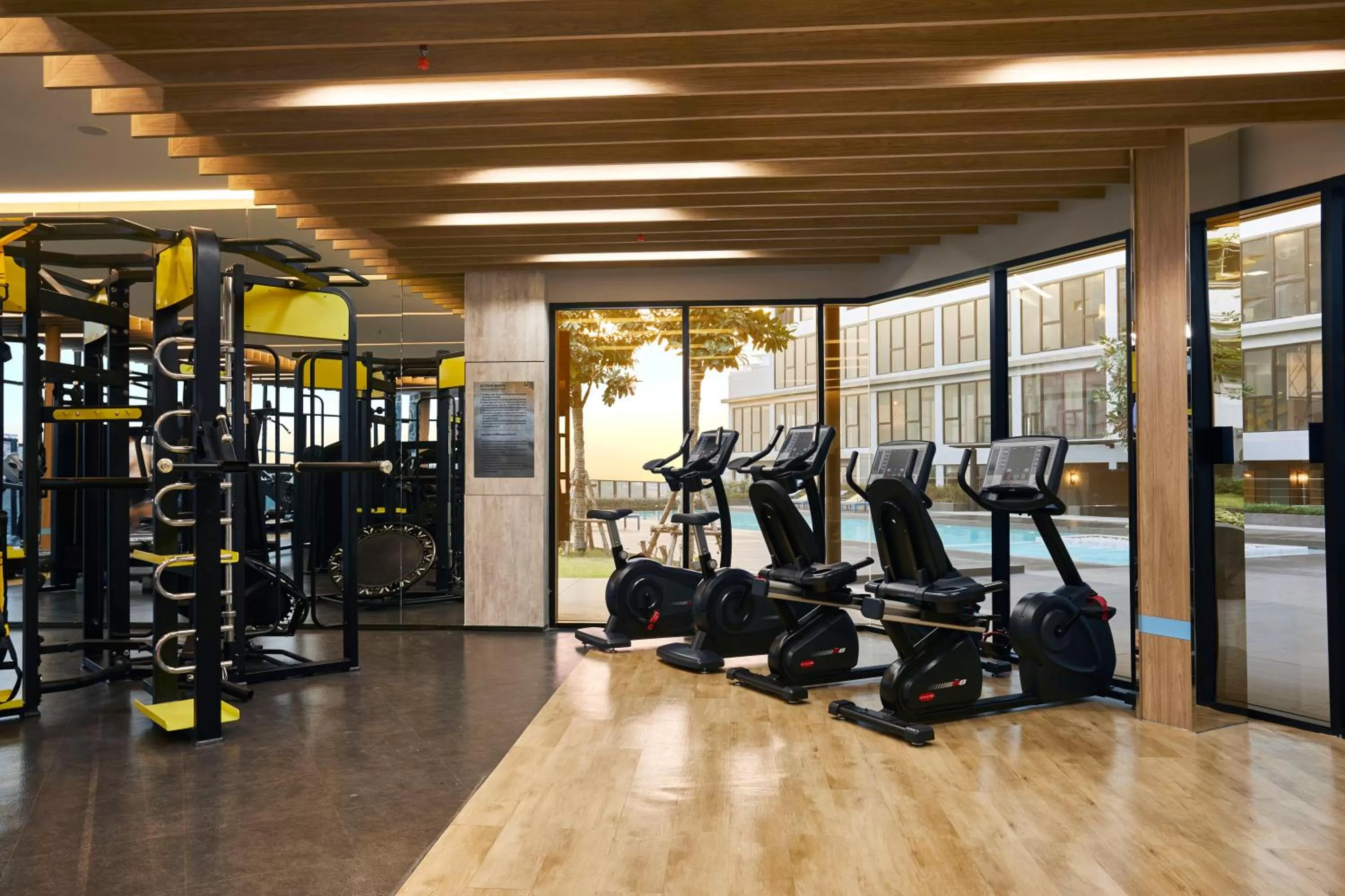 Fitness centre/facilities in The Quarter Ladprao by UHG