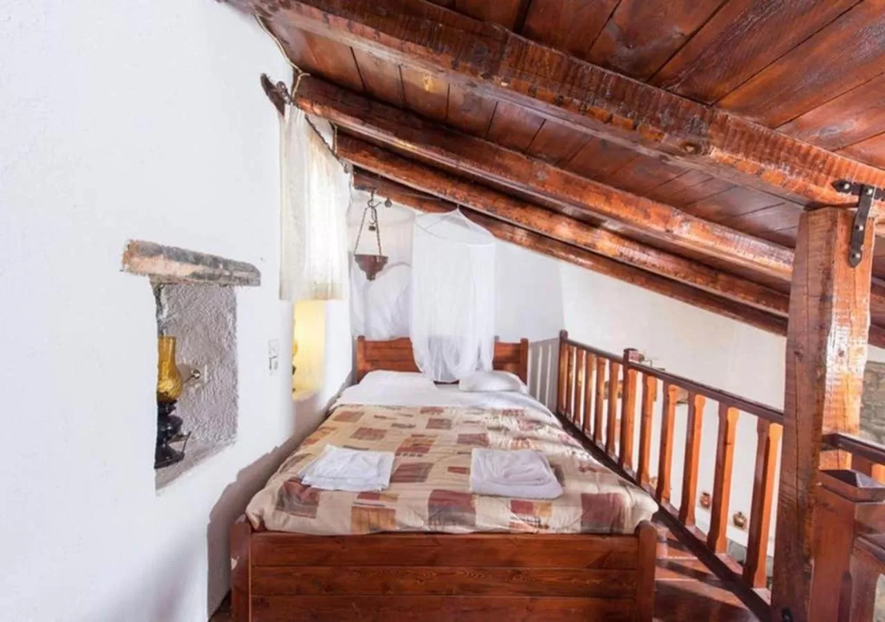 Bedroom, Bed in The Traditional Homes of Crete