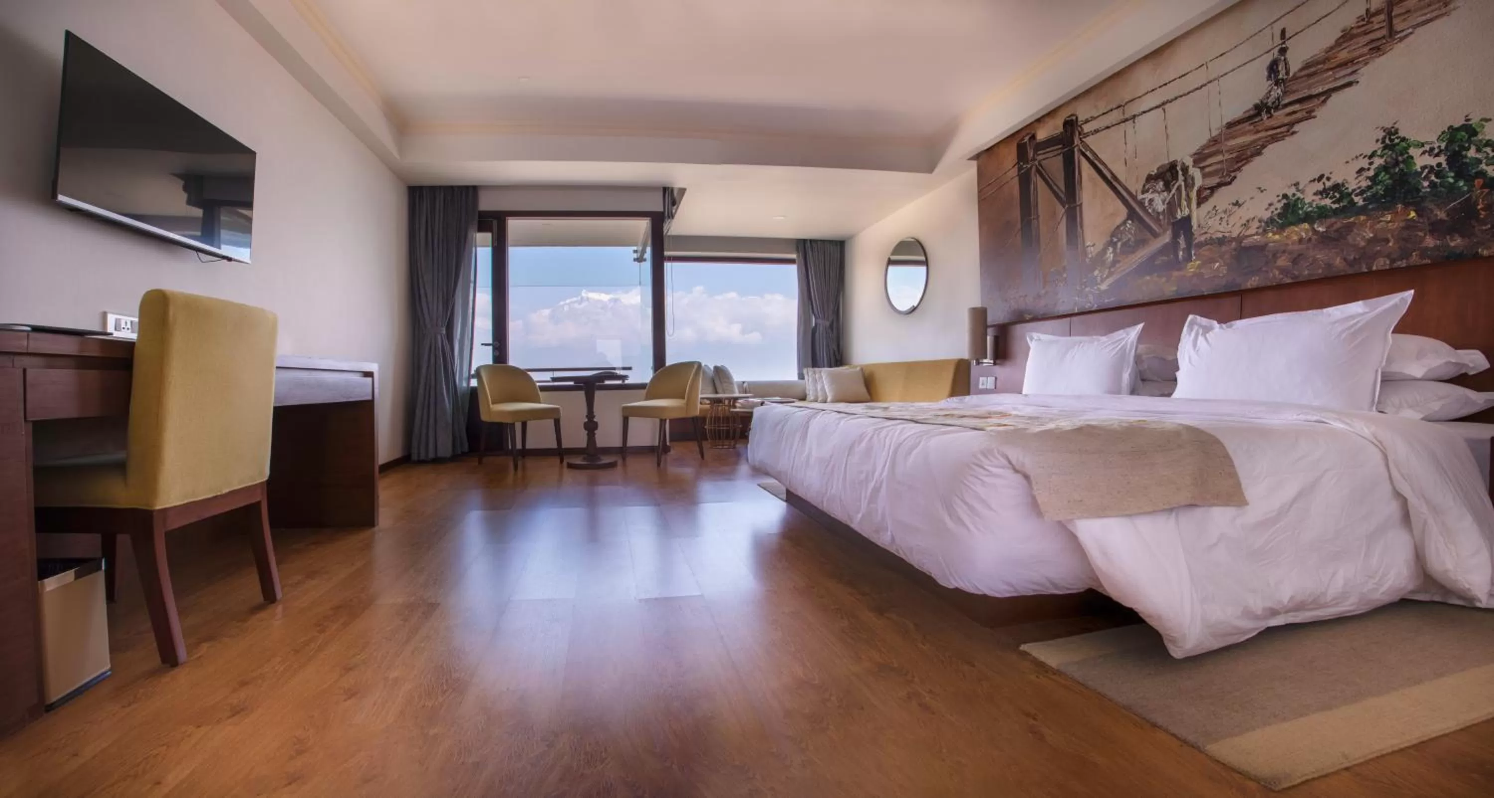 Bed in Hotel Annapurna View Sarangkot