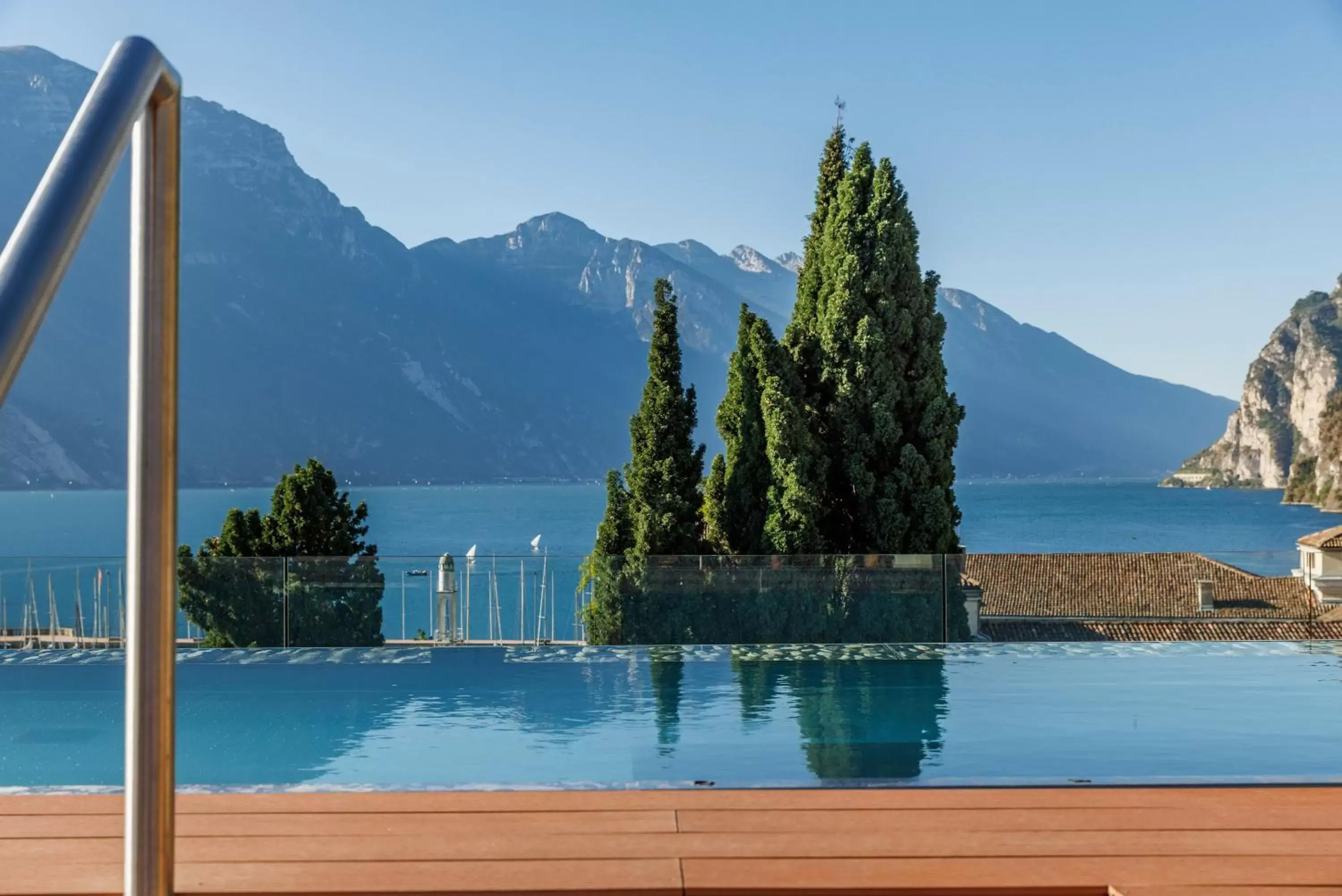 Swimming pool, Mountain View in Grand Hotel Riva