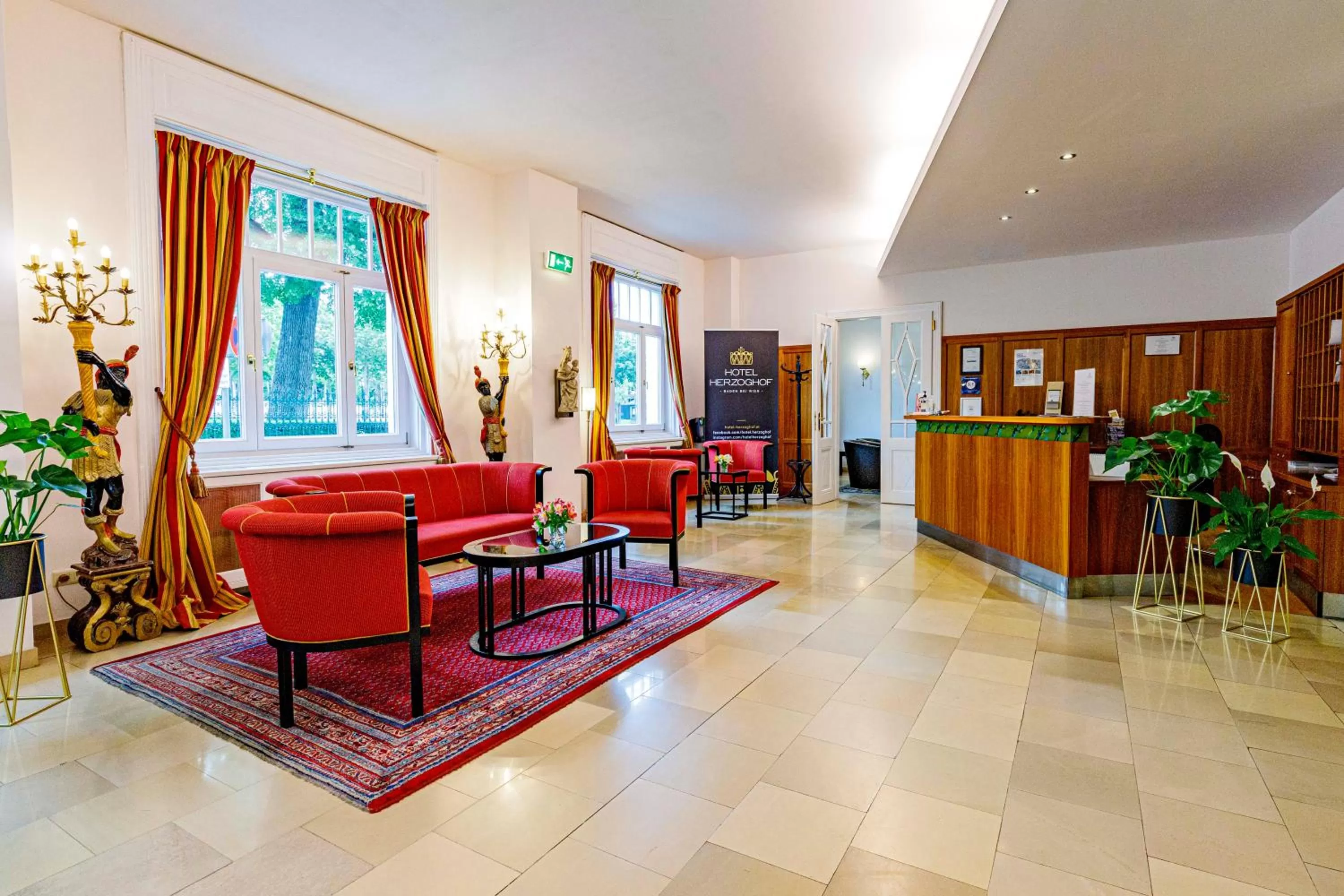 Lobby or reception in Hotel Herzoghof
