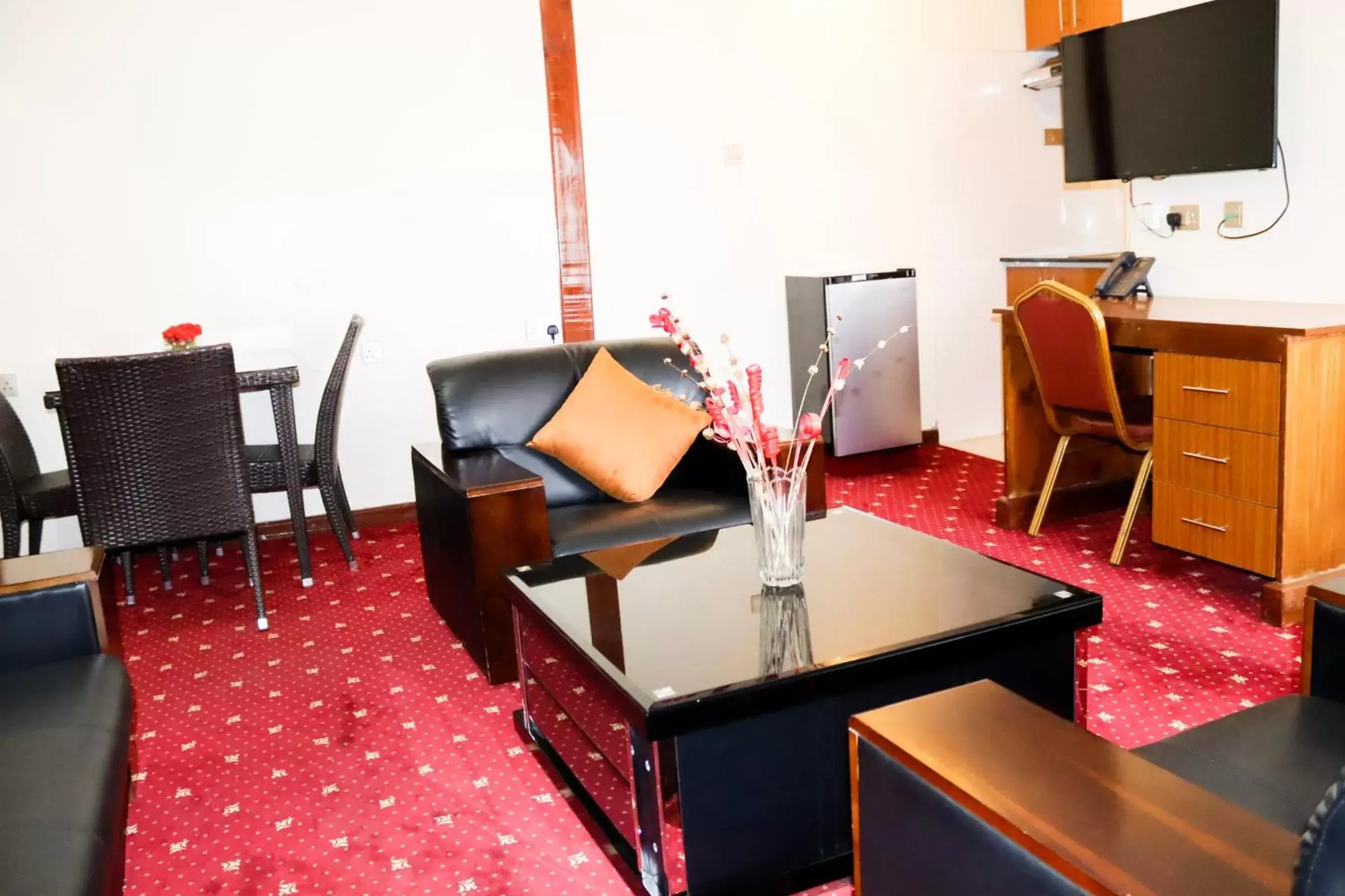 Communal lounge/ TV room, Seating Area in Sportsview Hotel Kasarani