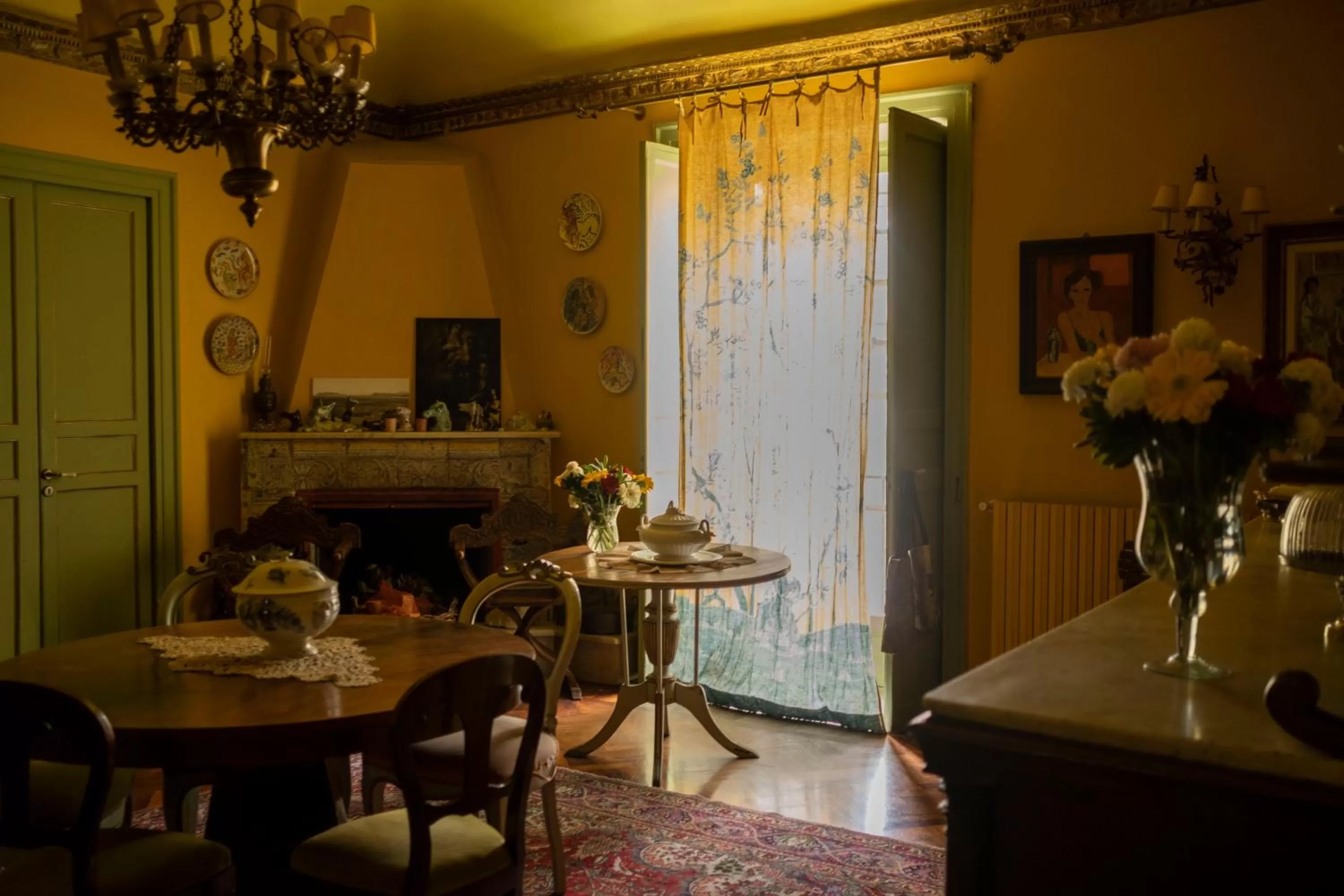 Seating area in La dimora del genio