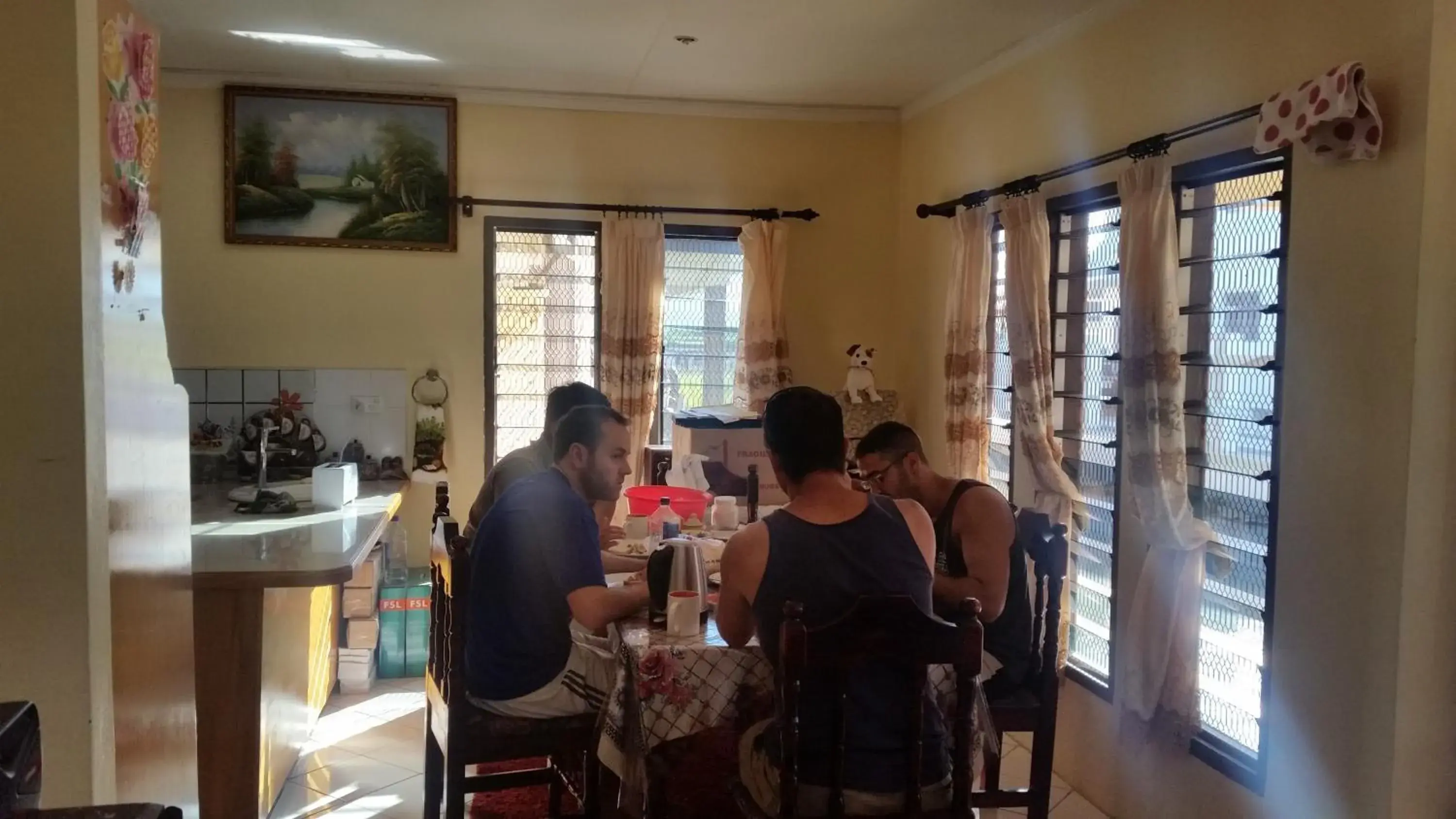 Continental breakfast in Westfield Homestay Fiji