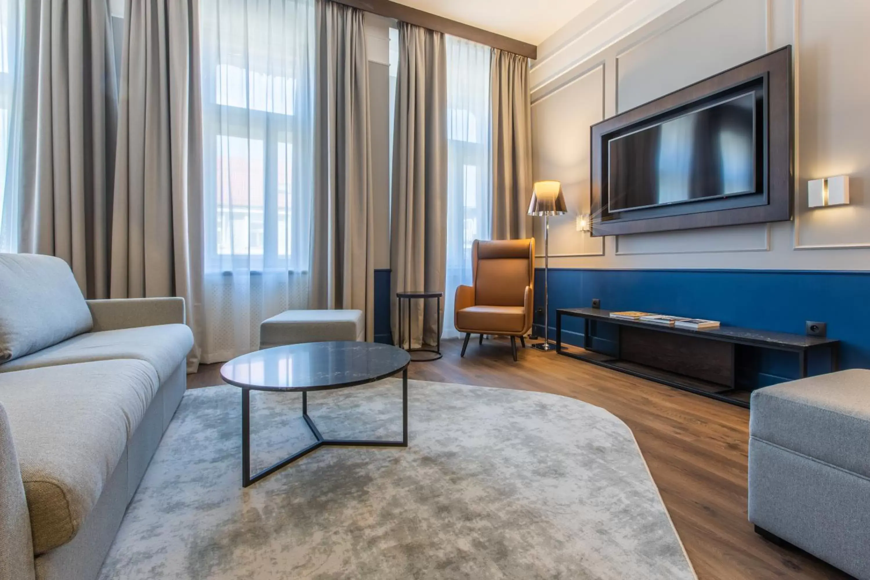 Bedroom, Seating Area in Radisson Blu Hotel Prague