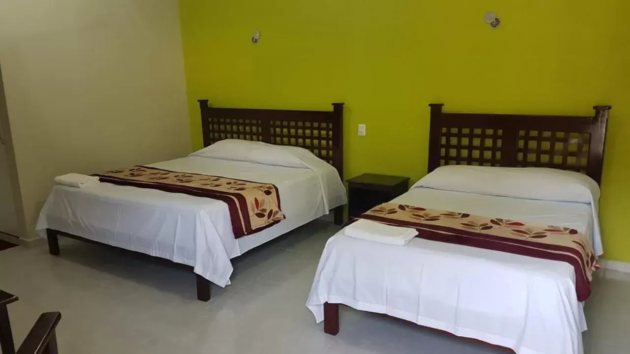 Bed in HOTEL VILLA CALAKMUL