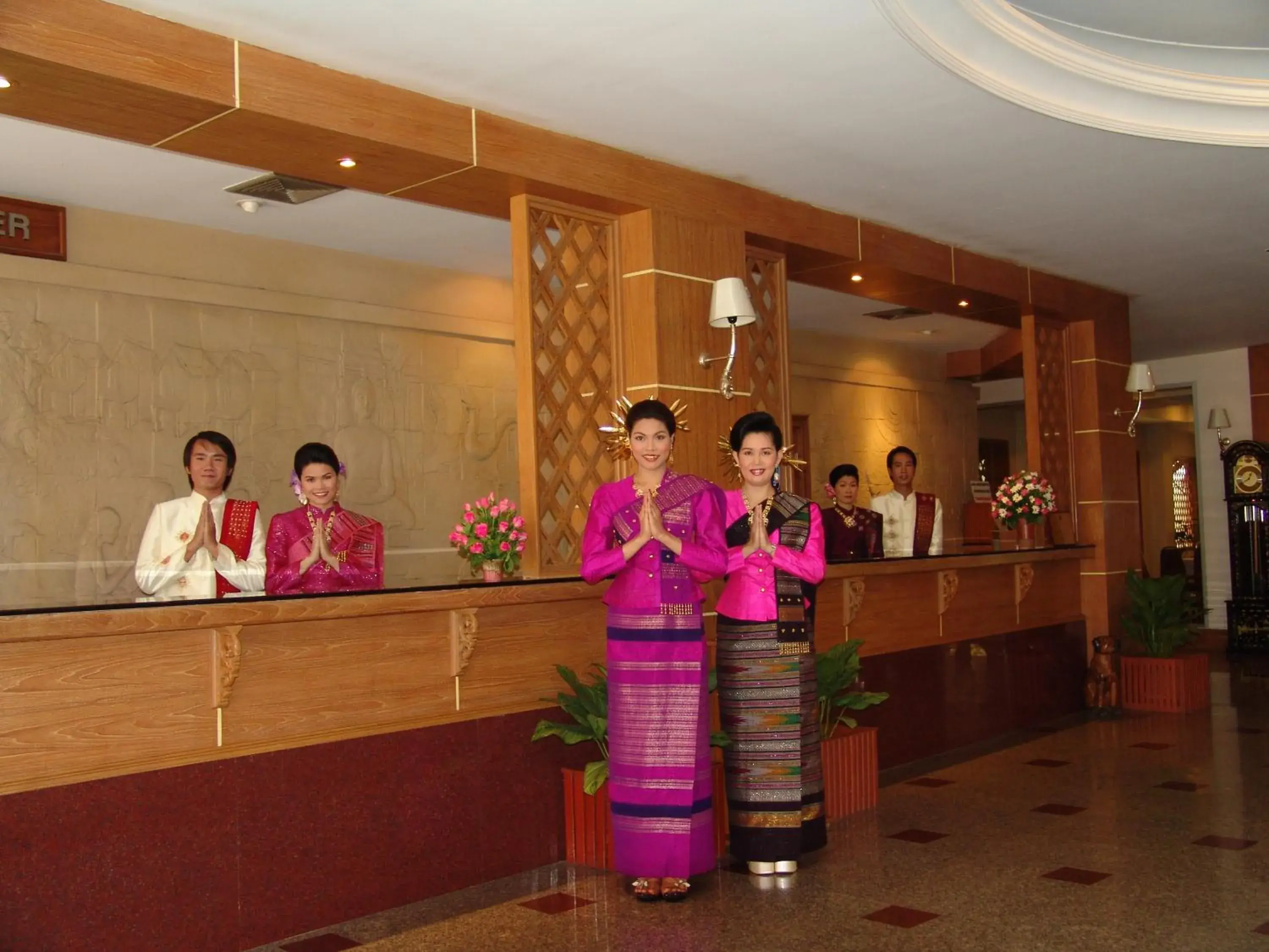 Lobby or reception in Dhevaraj Hotel
