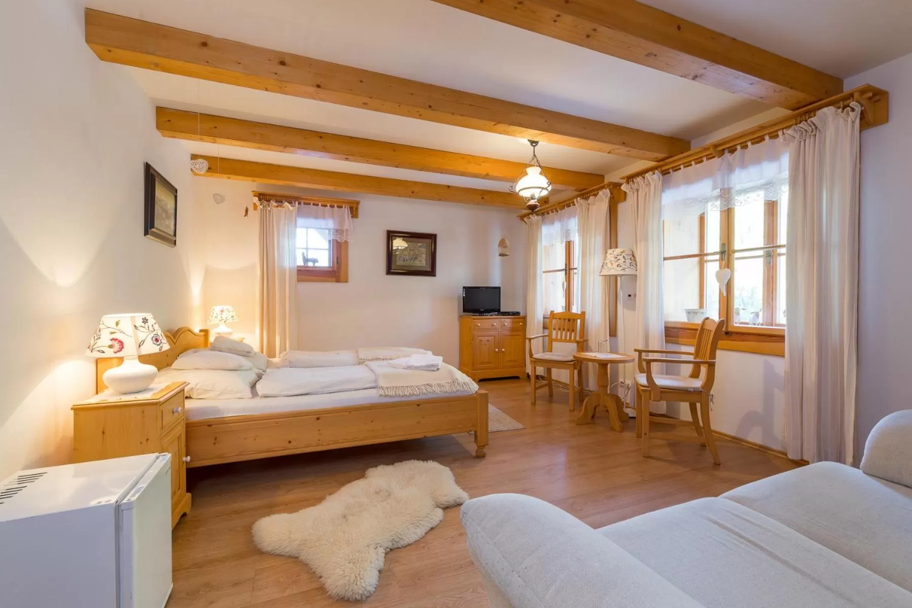 Bed in Valašské chalupy Resort