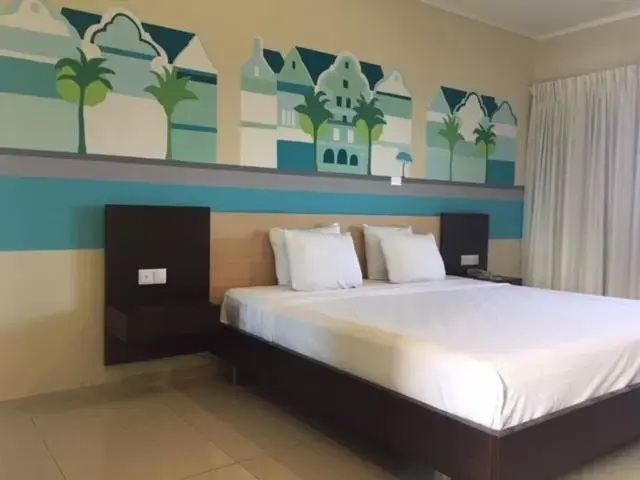 Decorative detail, Bed in Curacao Airport Hotel