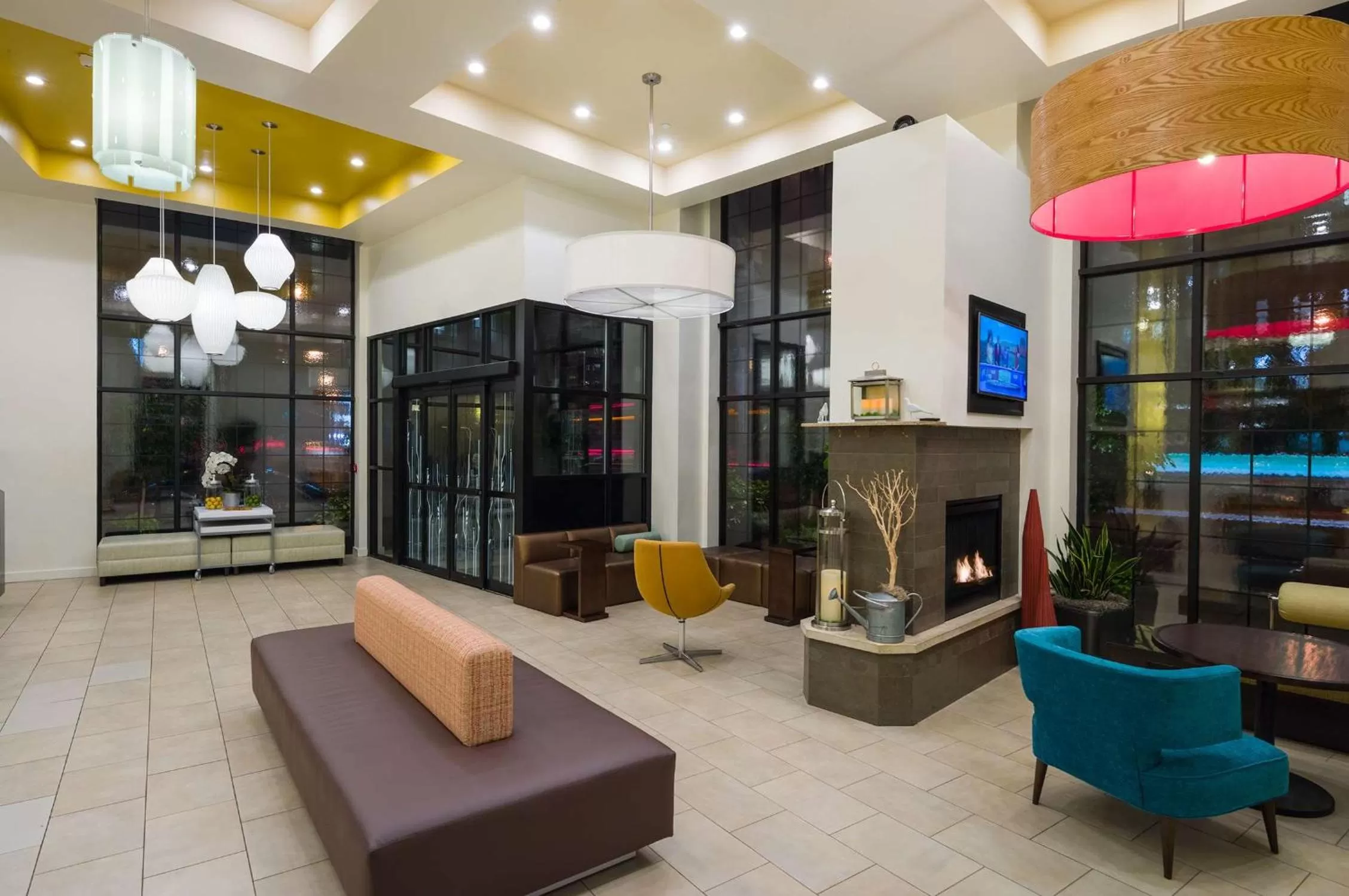 Lobby or reception in Hilton Garden Inn New York/Tribeca