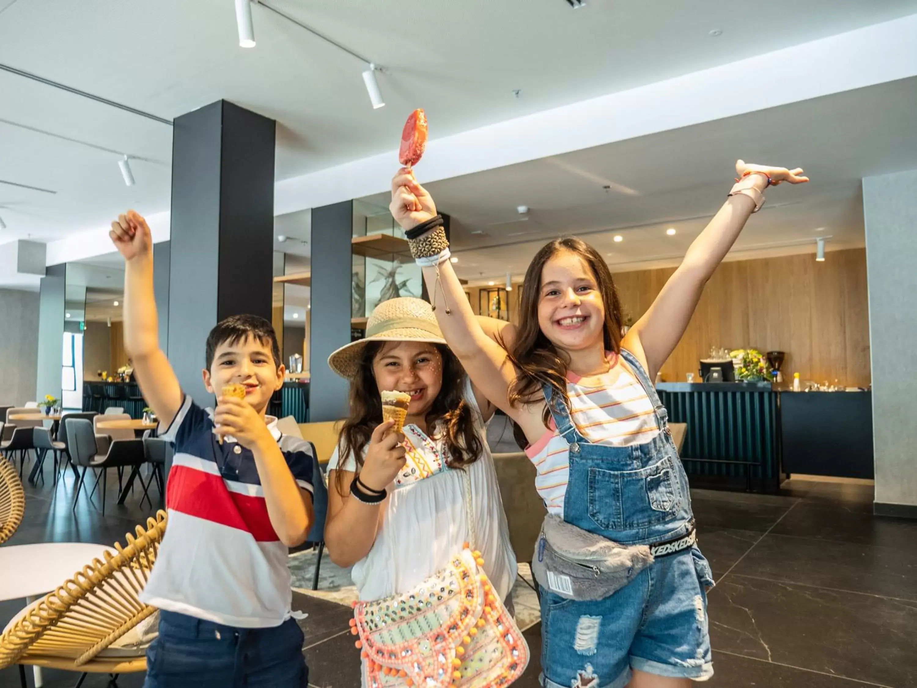 children in Giladi Hotel