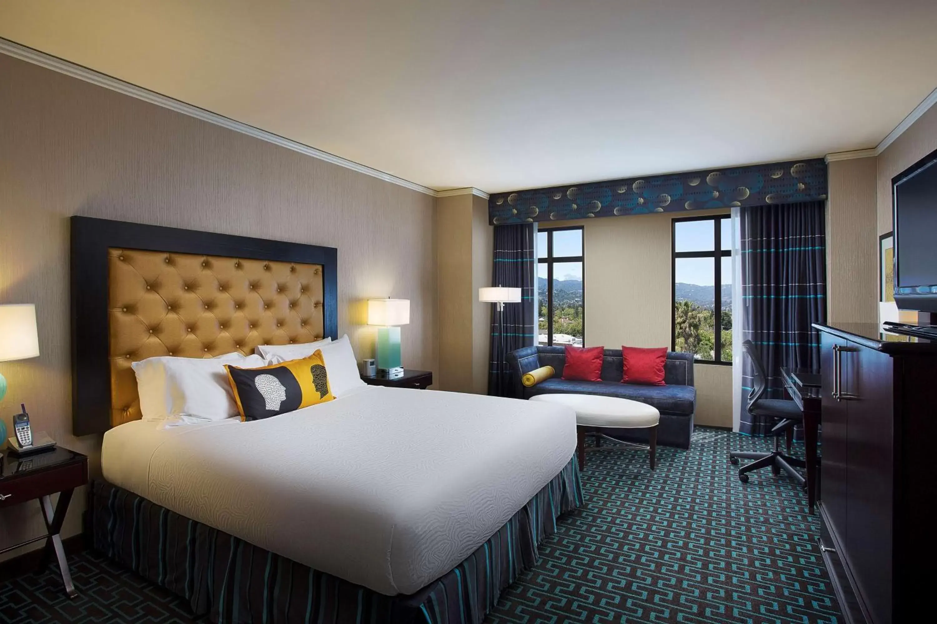 Bed in Juniper Hotel Cupertino, Curio Collection by Hilton Bed in Juniper Hotel Cupertino, Curio Collection by Hilton