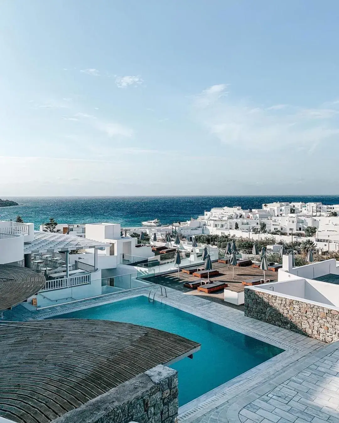 View (from property/room), Swimming Pool in The George Hotel Mykonos