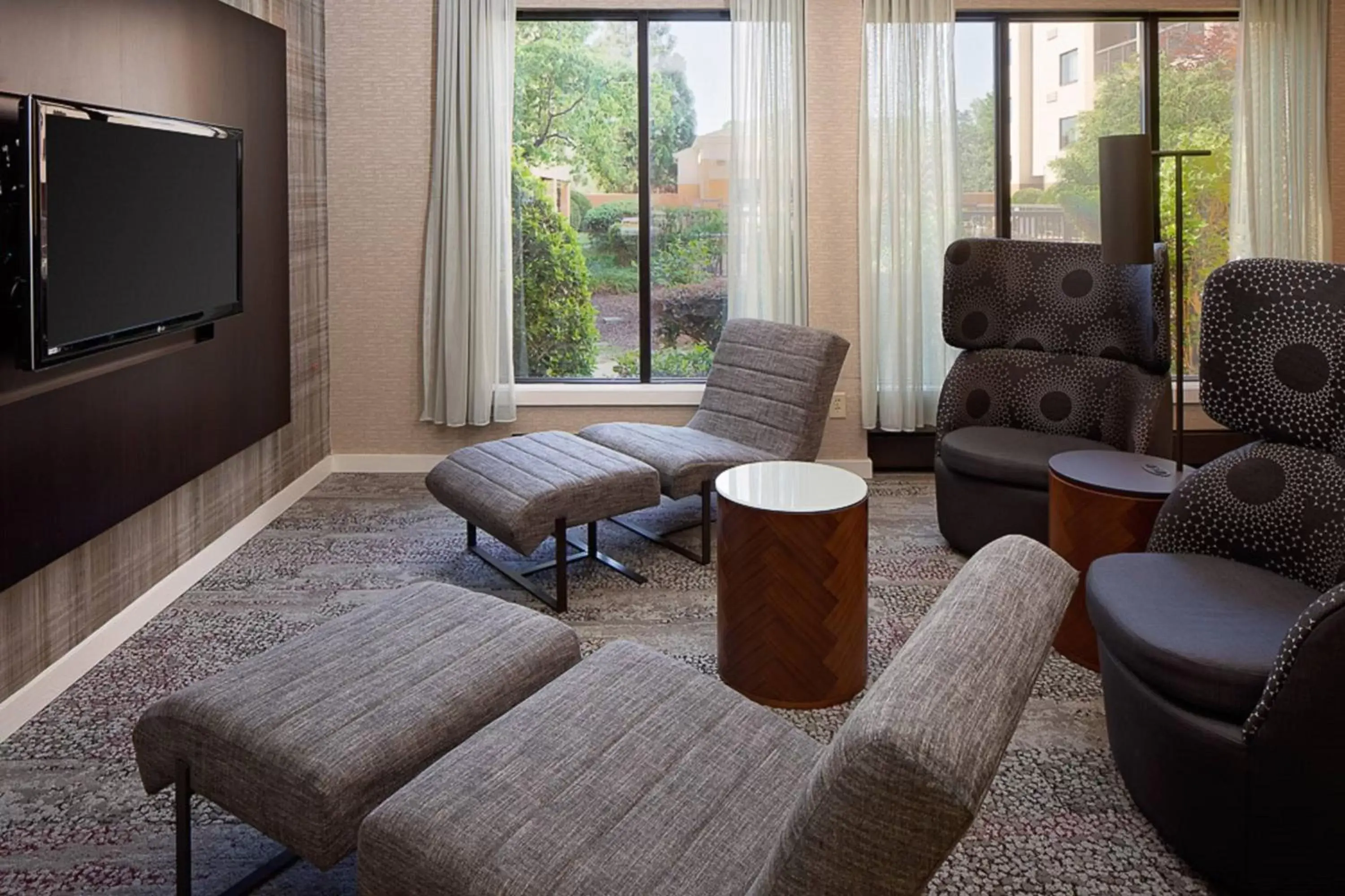 Lobby or reception, Seating Area in Courtyard Durham Near Duke University/Downtown