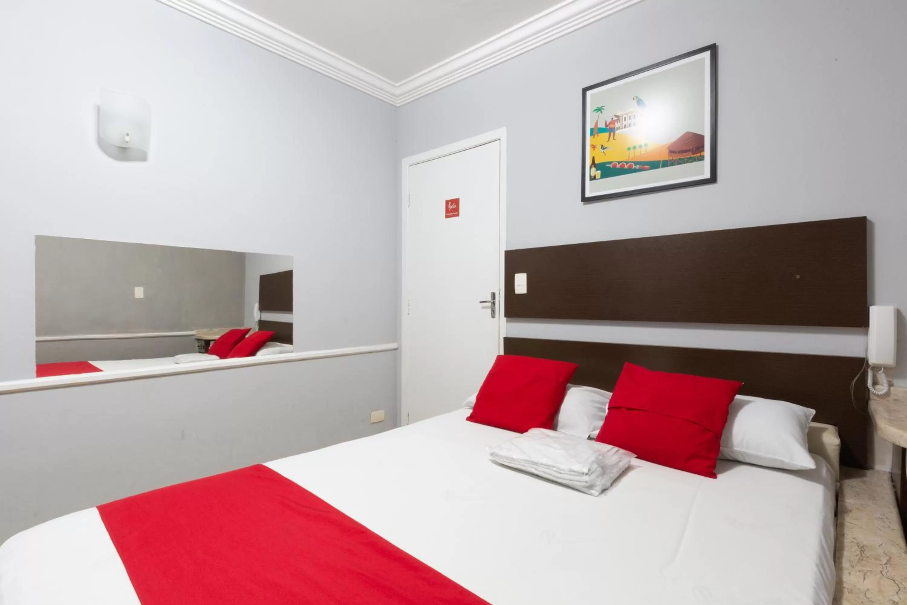 Bed in Hotel Anália Franco