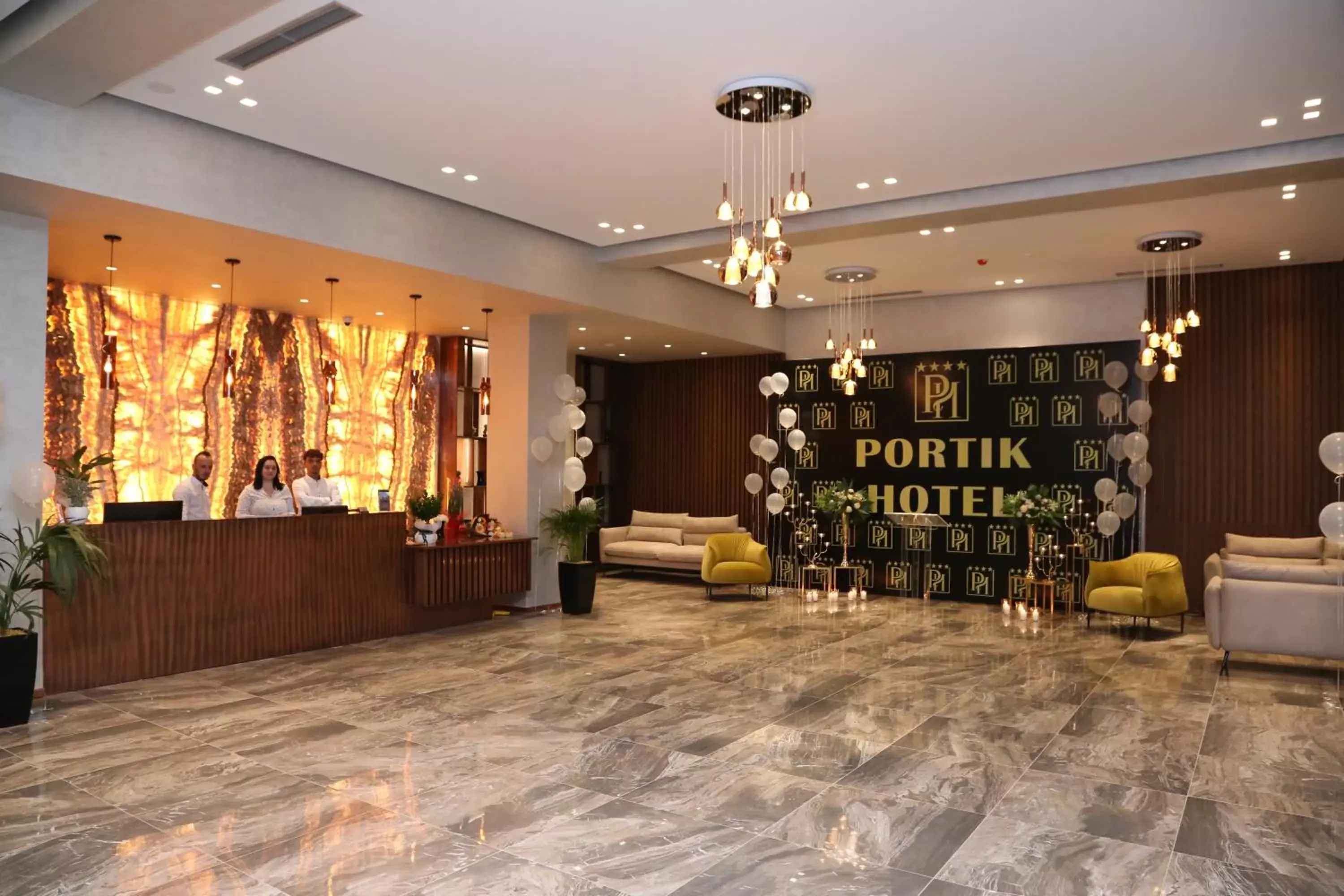 Lobby or reception in Portik Hotel