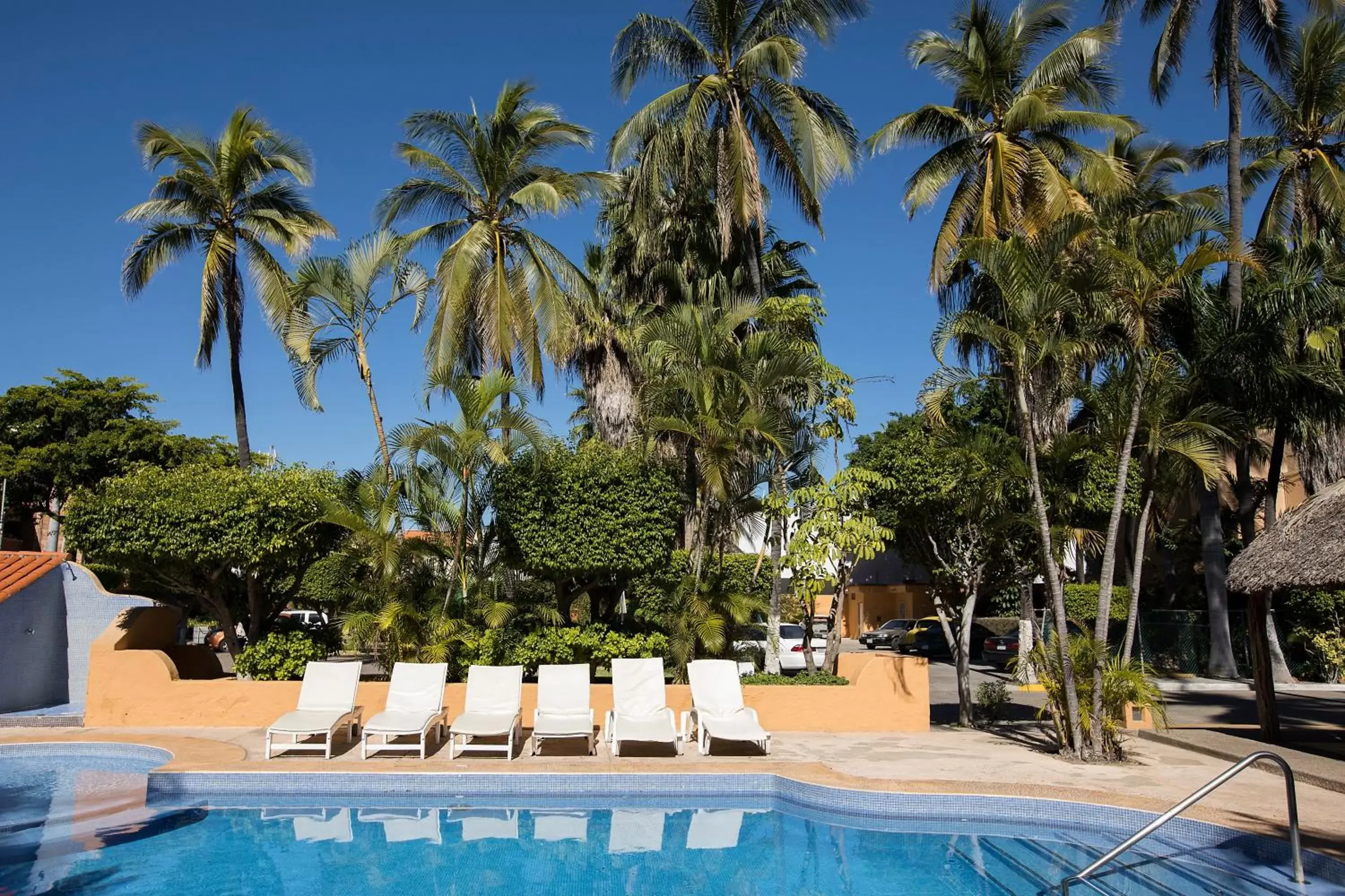 Garden, Swimming Pool in Hotel Margaritas