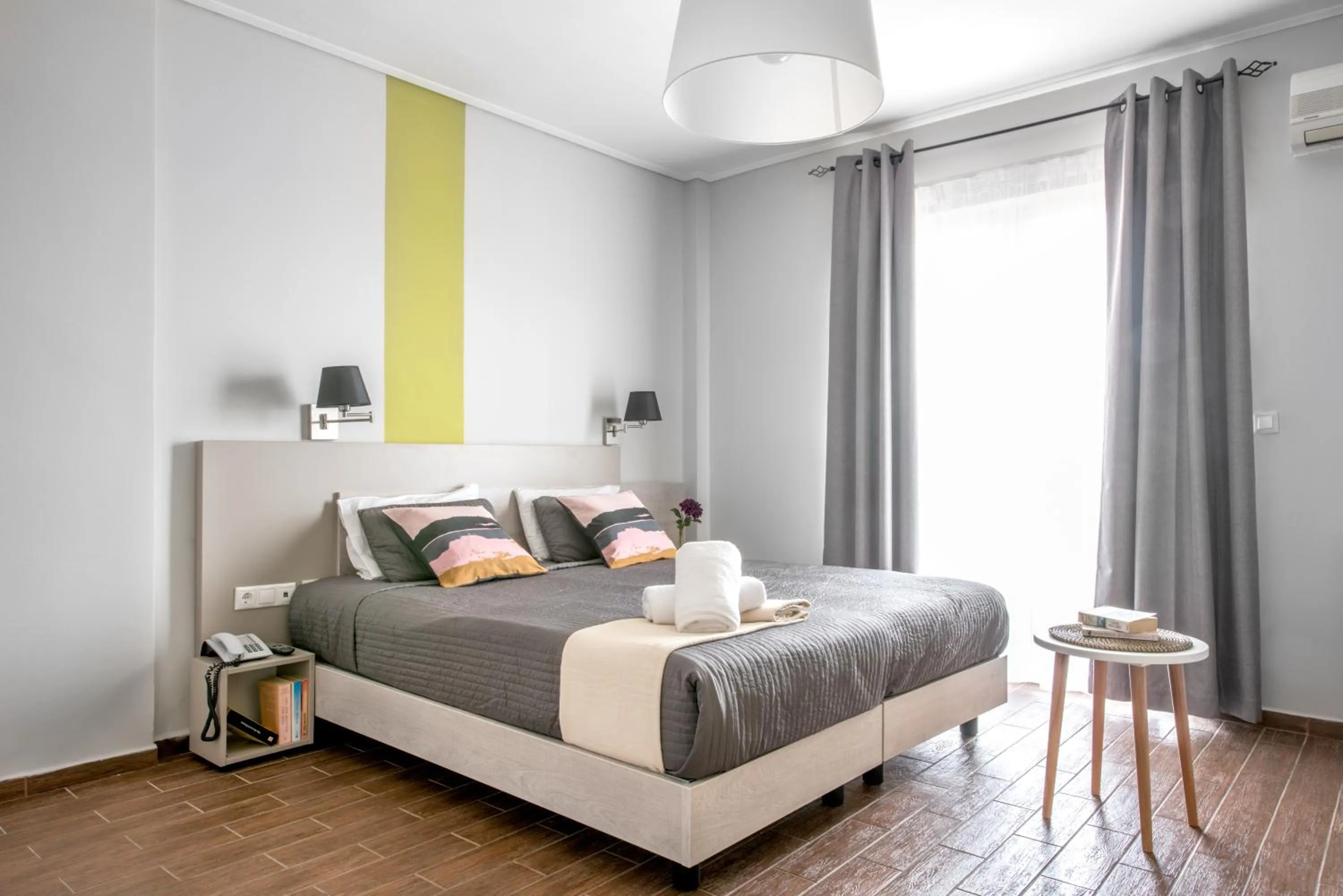 Property building, Bed in Myrto Hotel