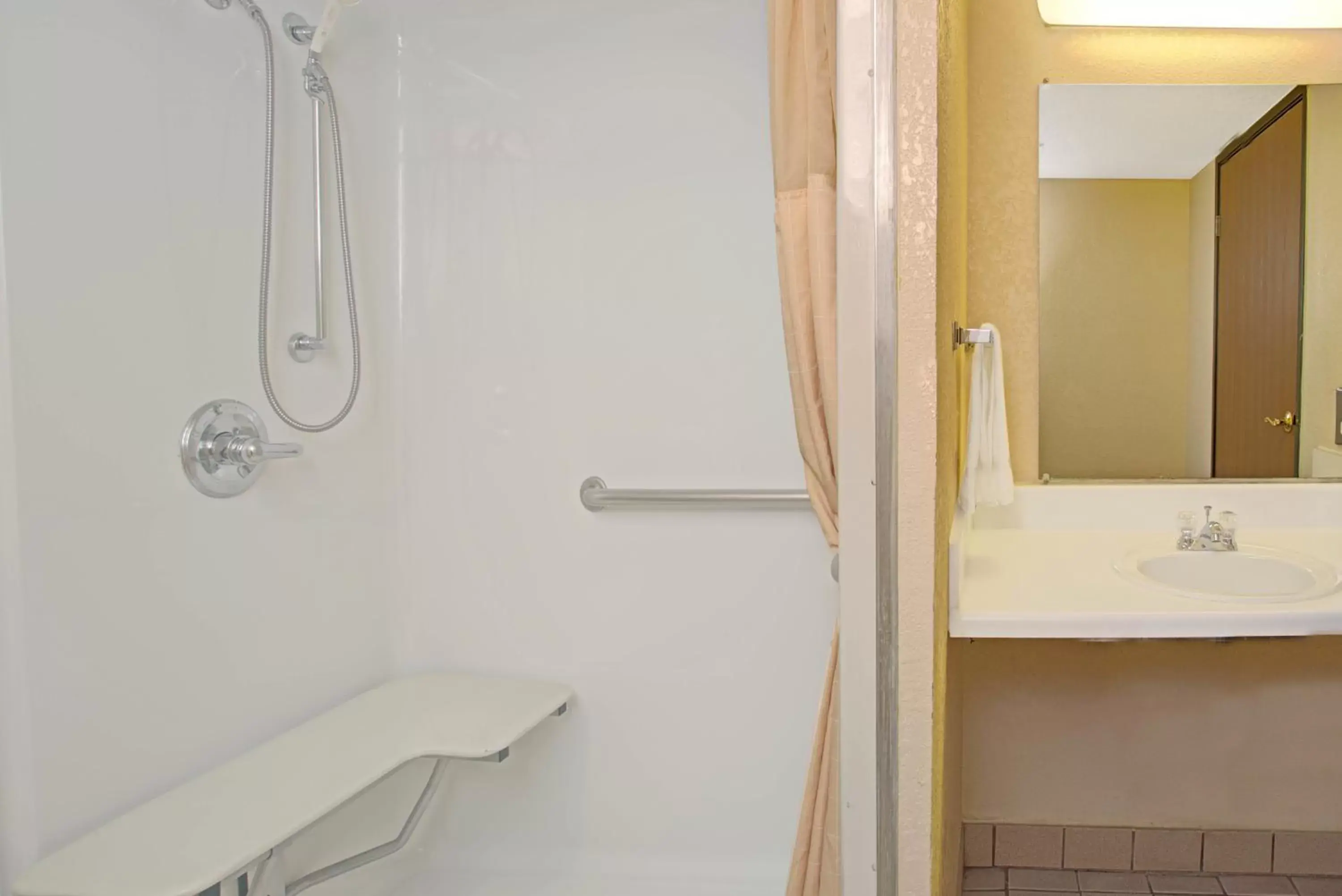 Shower, Bathroom in Super 8 by Wyndham Wheat Ridge/Denver West