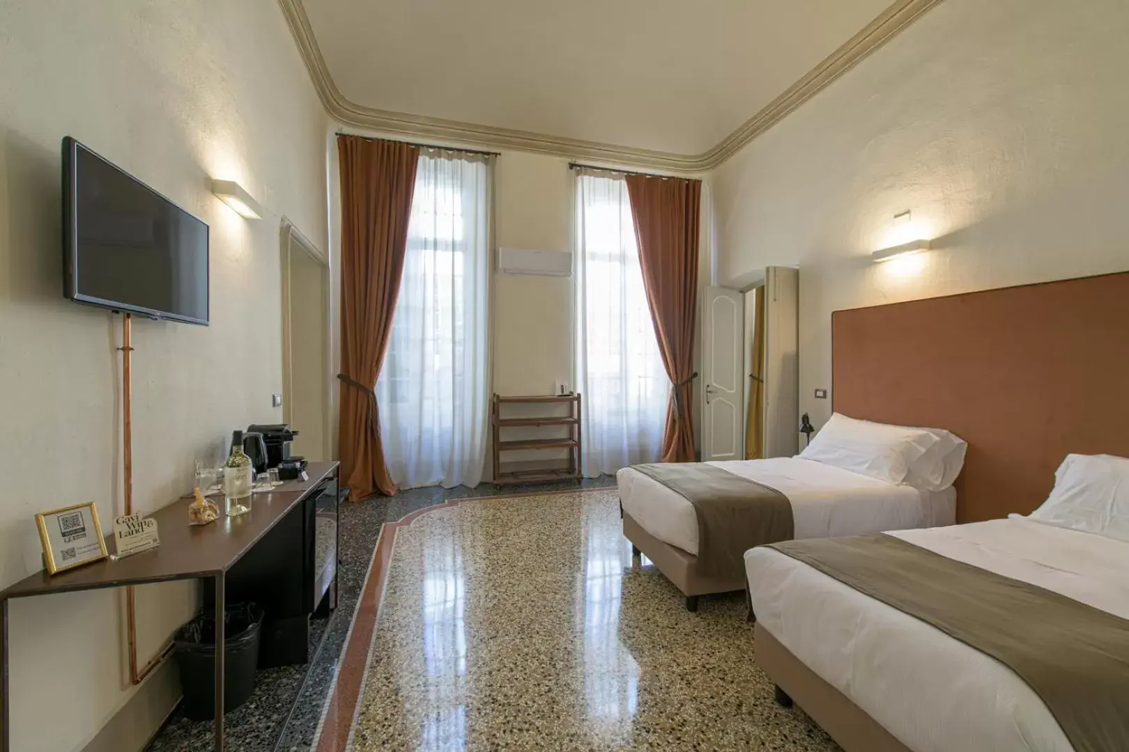 Bed in Palazzo Sertorio Suites