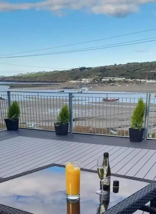 Balcony/Terrace in The Teifi Waterside Hotel
