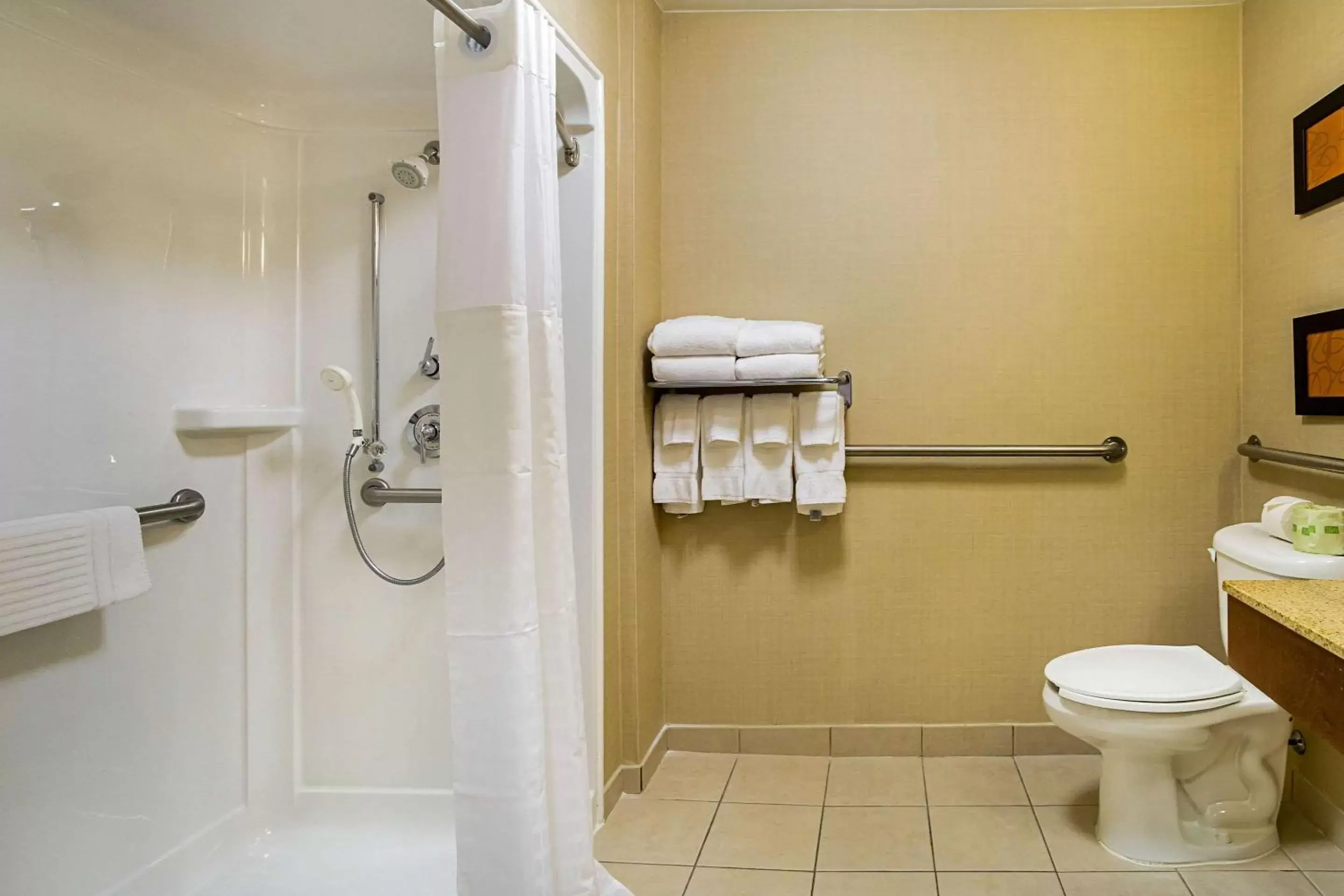 Shower, Bathroom in Comfort Suites Twinsburg