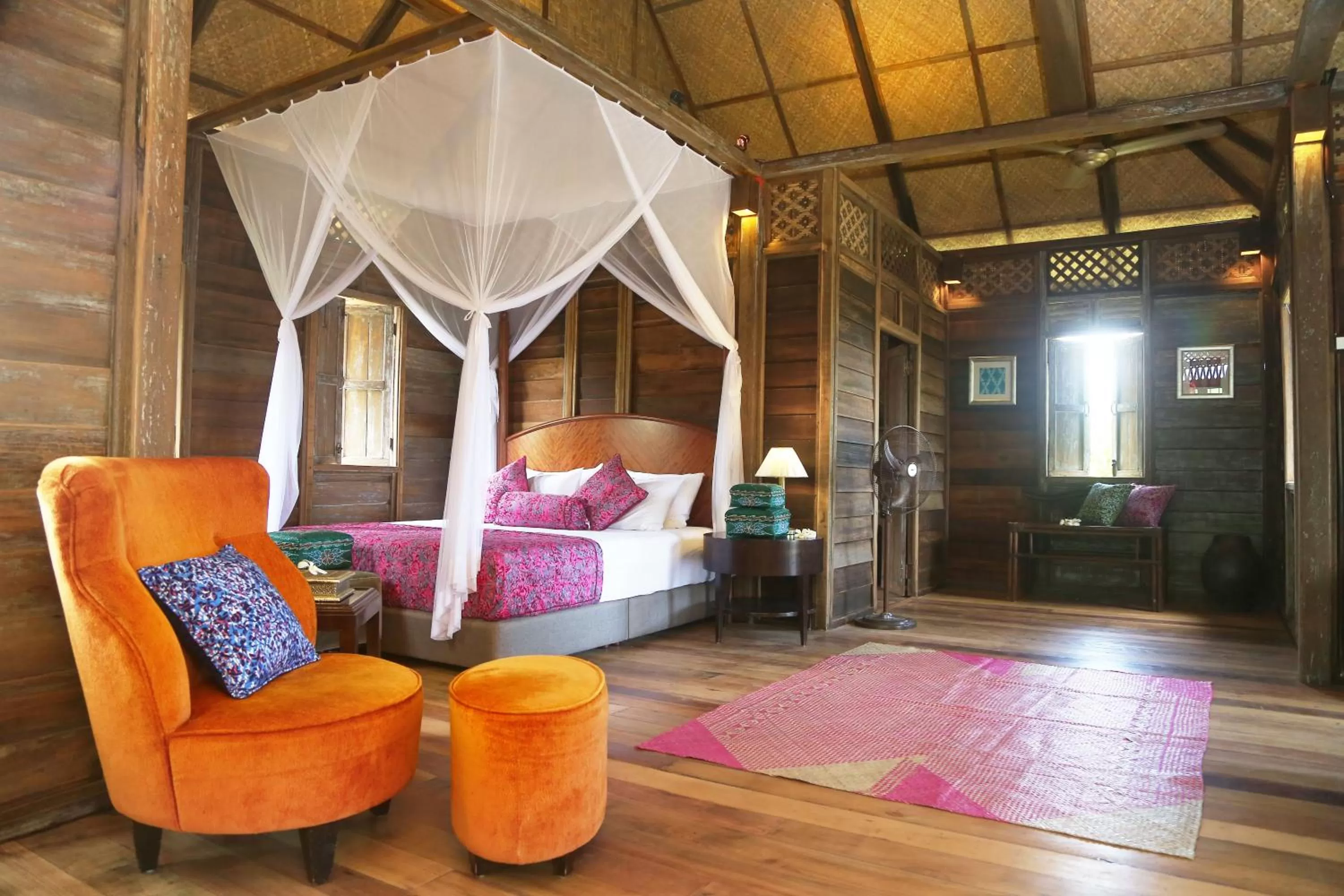 Bed in Kunang Kunang Heritage Villas