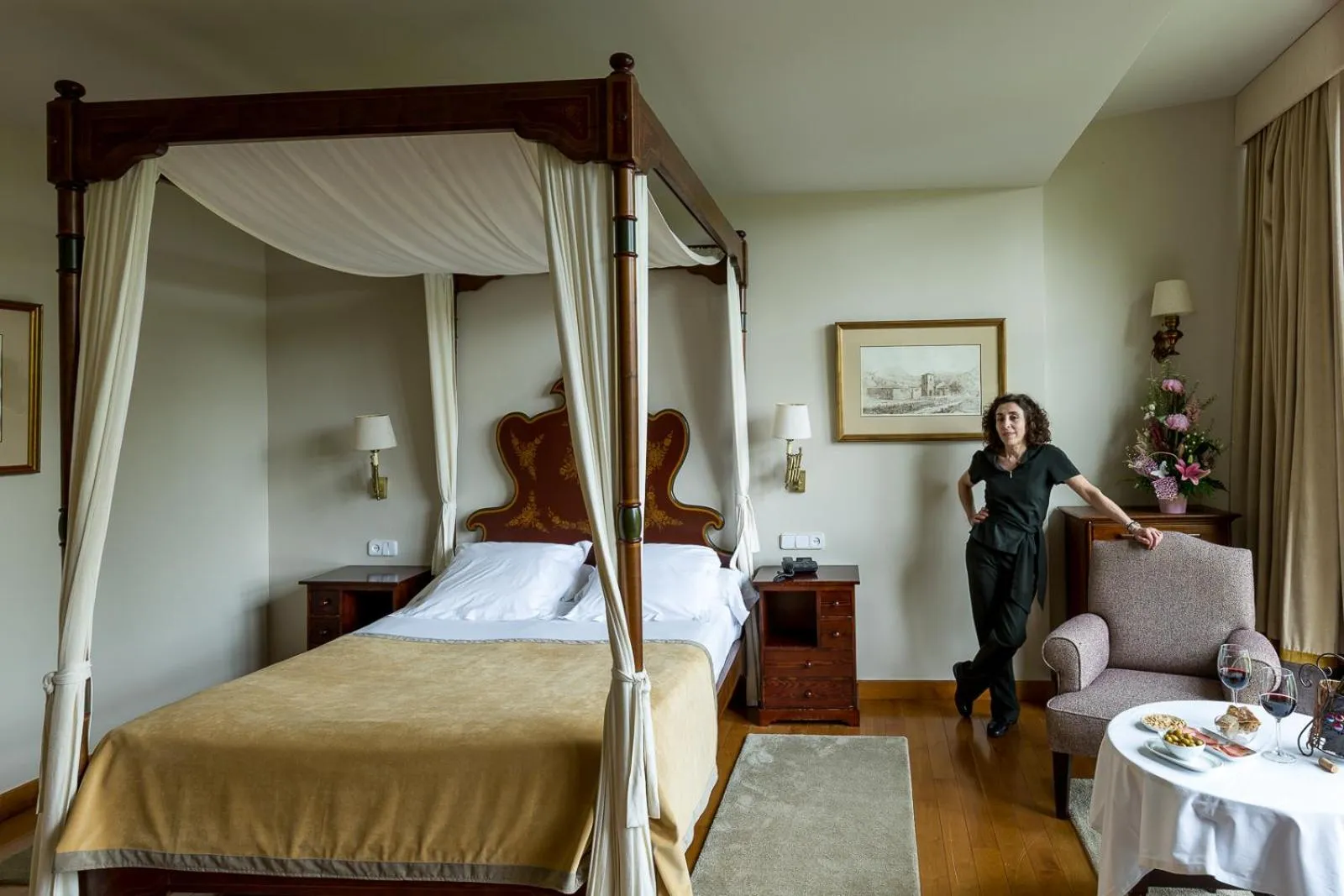 Bed in Parador de Gijón