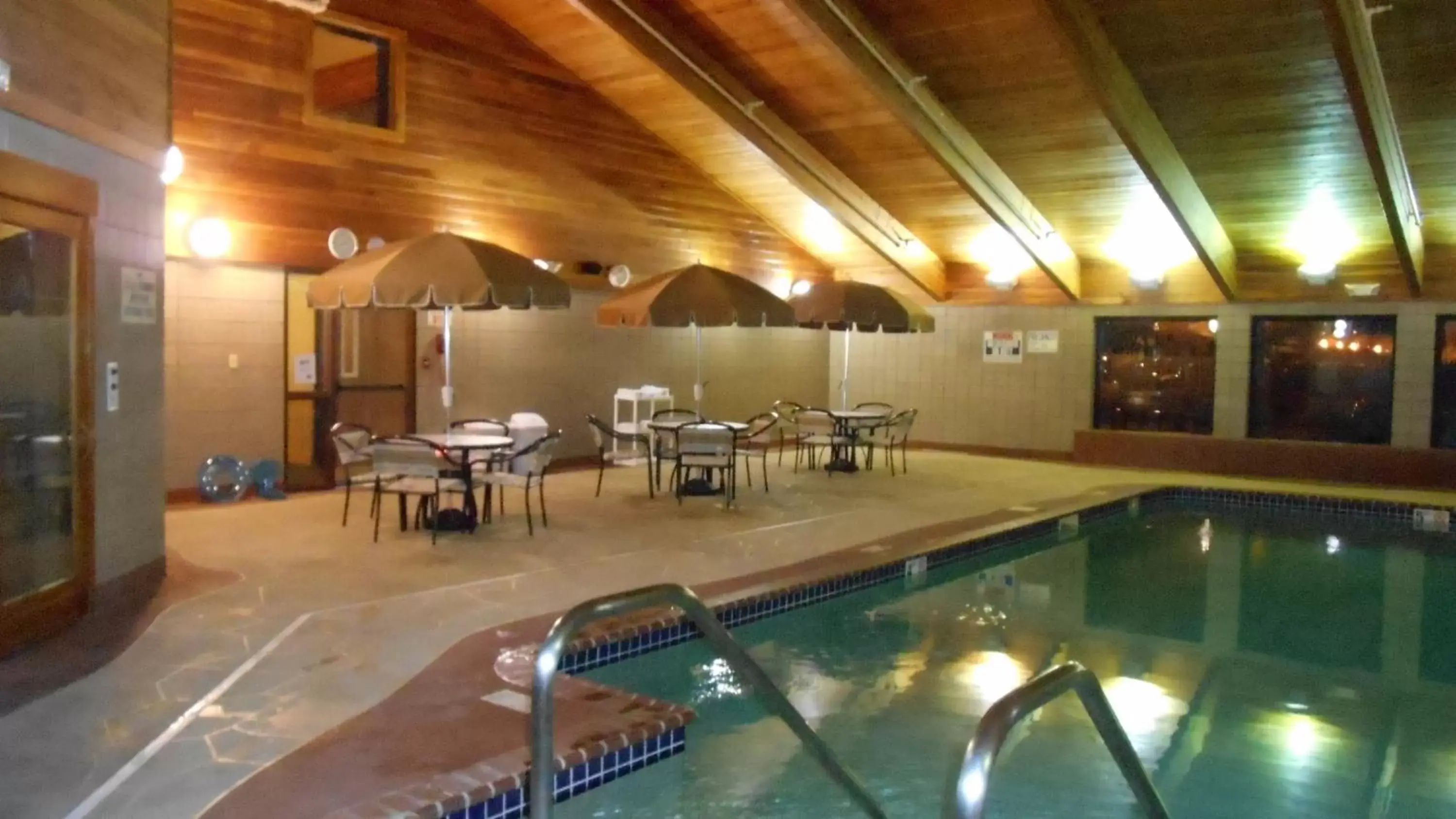 Patio, Swimming Pool in AmericInn by Wyndham Oswego