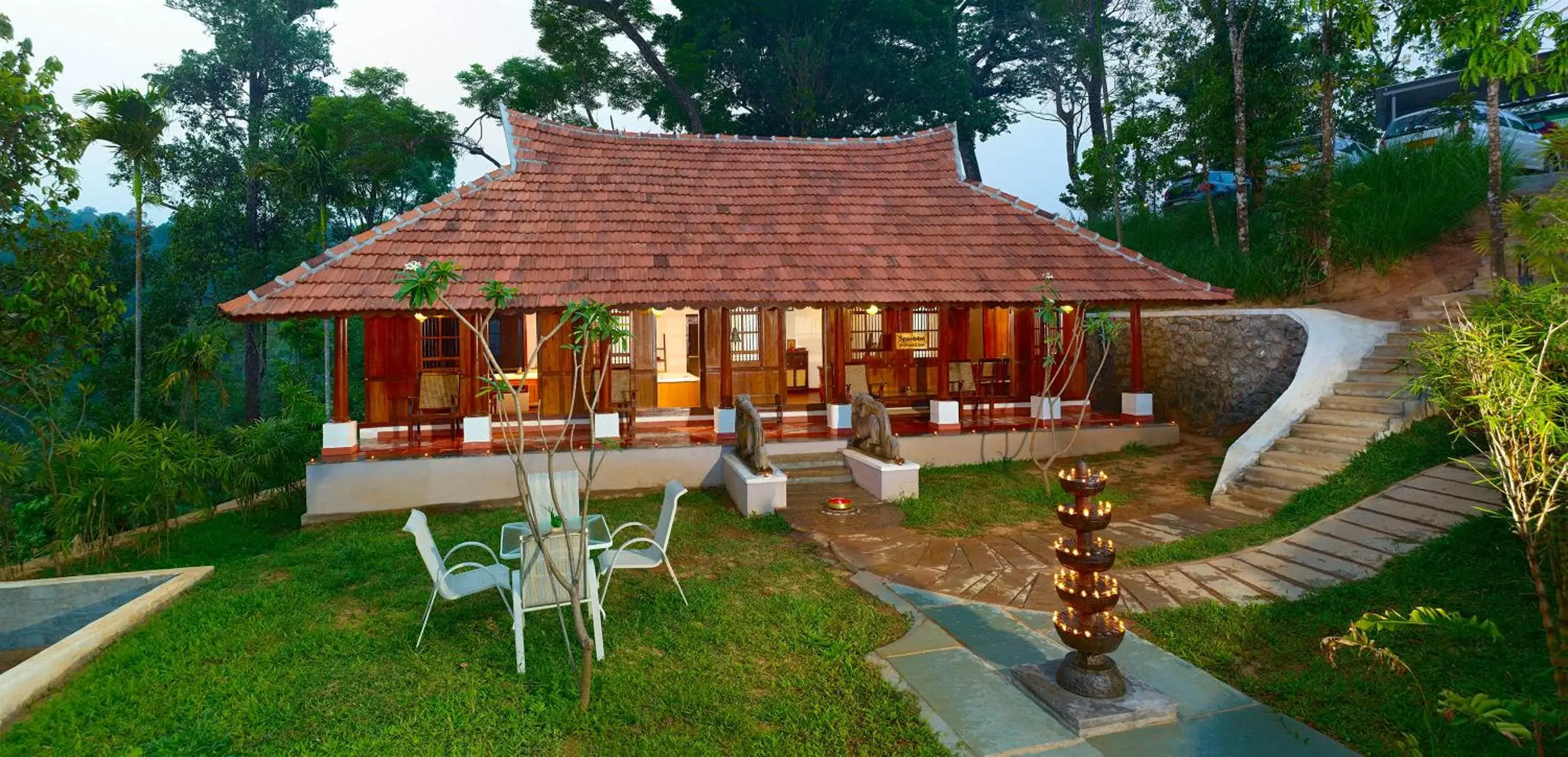 Patio, Garden in Ragamaya Resort & Spa Munnar