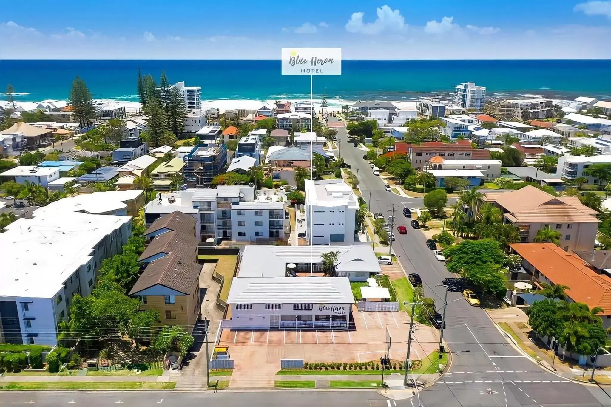 Bird's eye view, Bird's-eye View in Blue Heron Boutique Motel