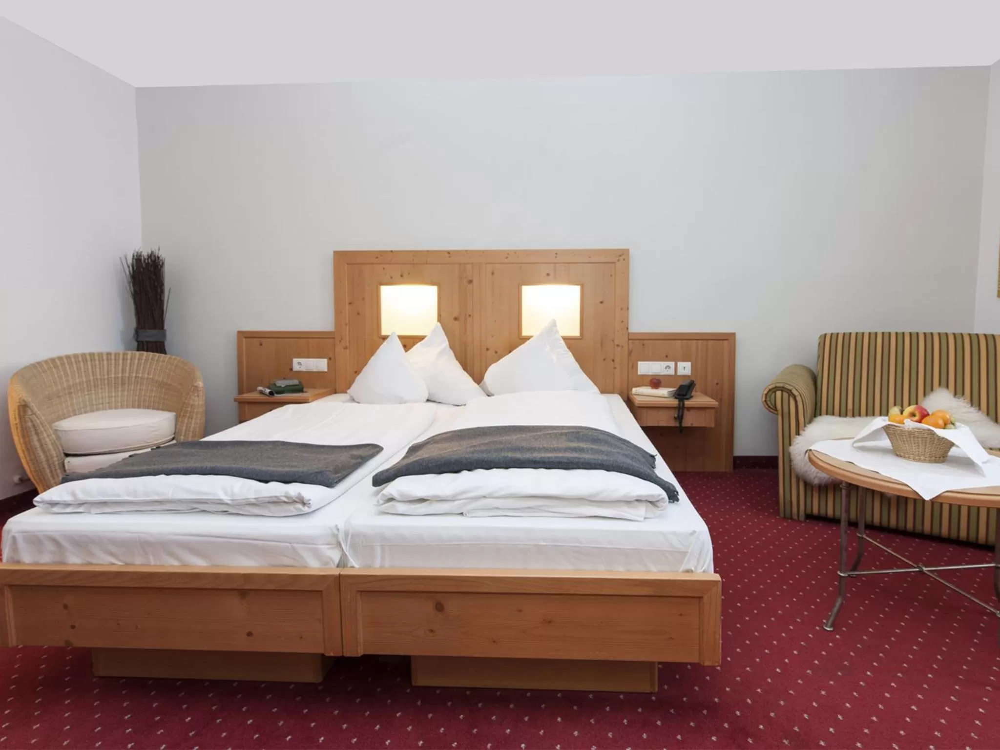 Bedroom, Bed in Forstnerwirt hotel | stubn | biergarten