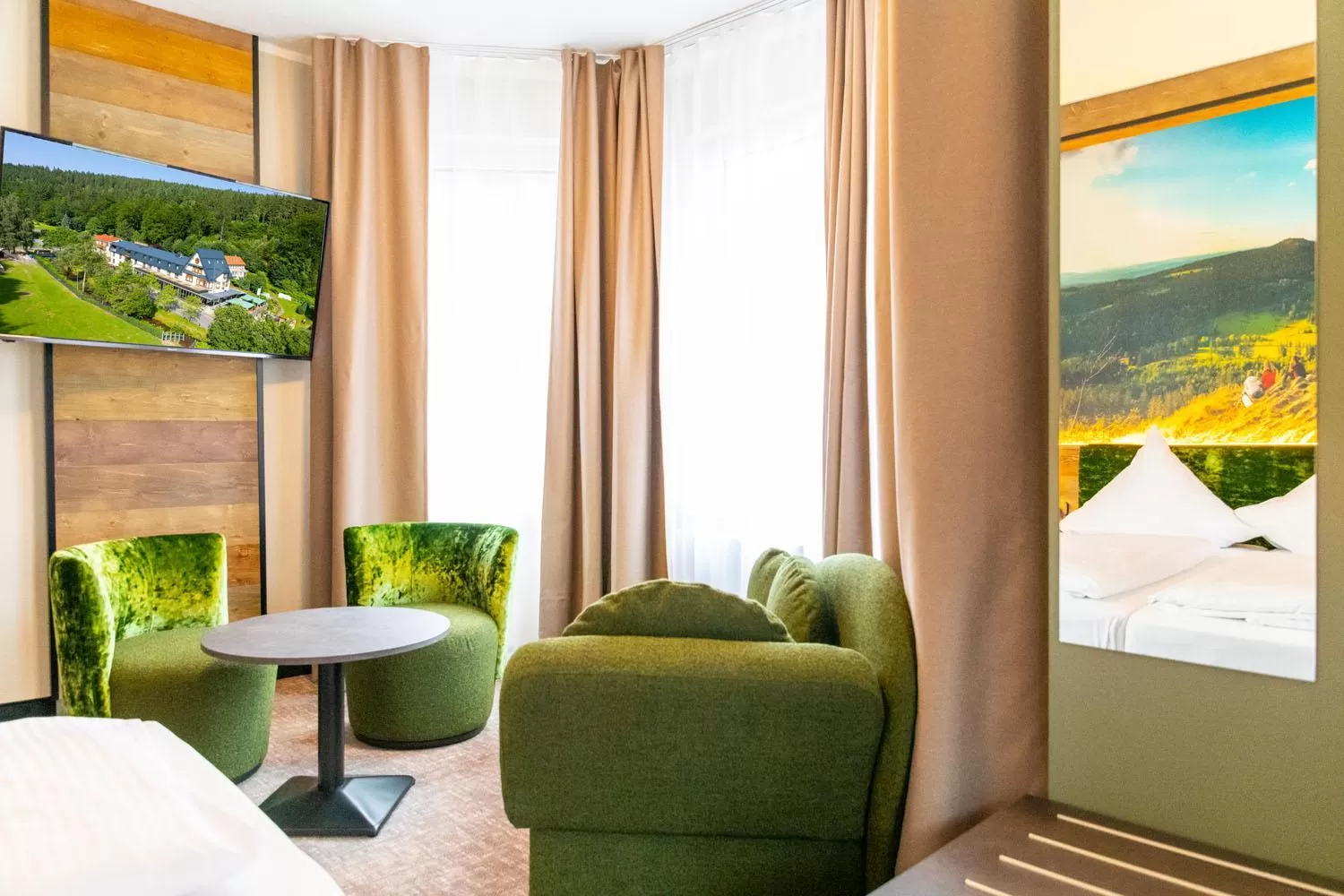 Seating area in Hotel Waldmühle