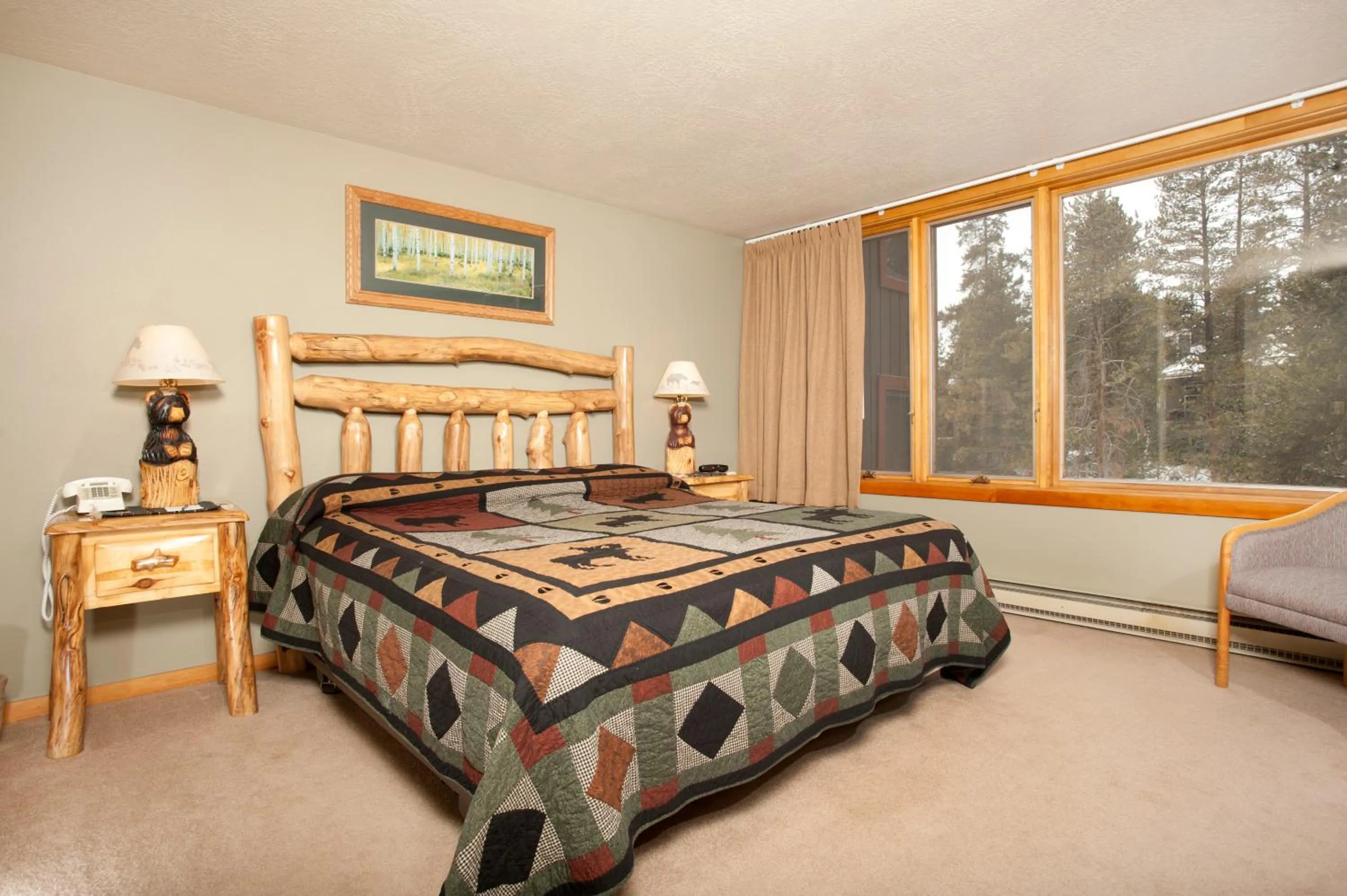 Bed in Evergreen Condominiums by Keystone Resort