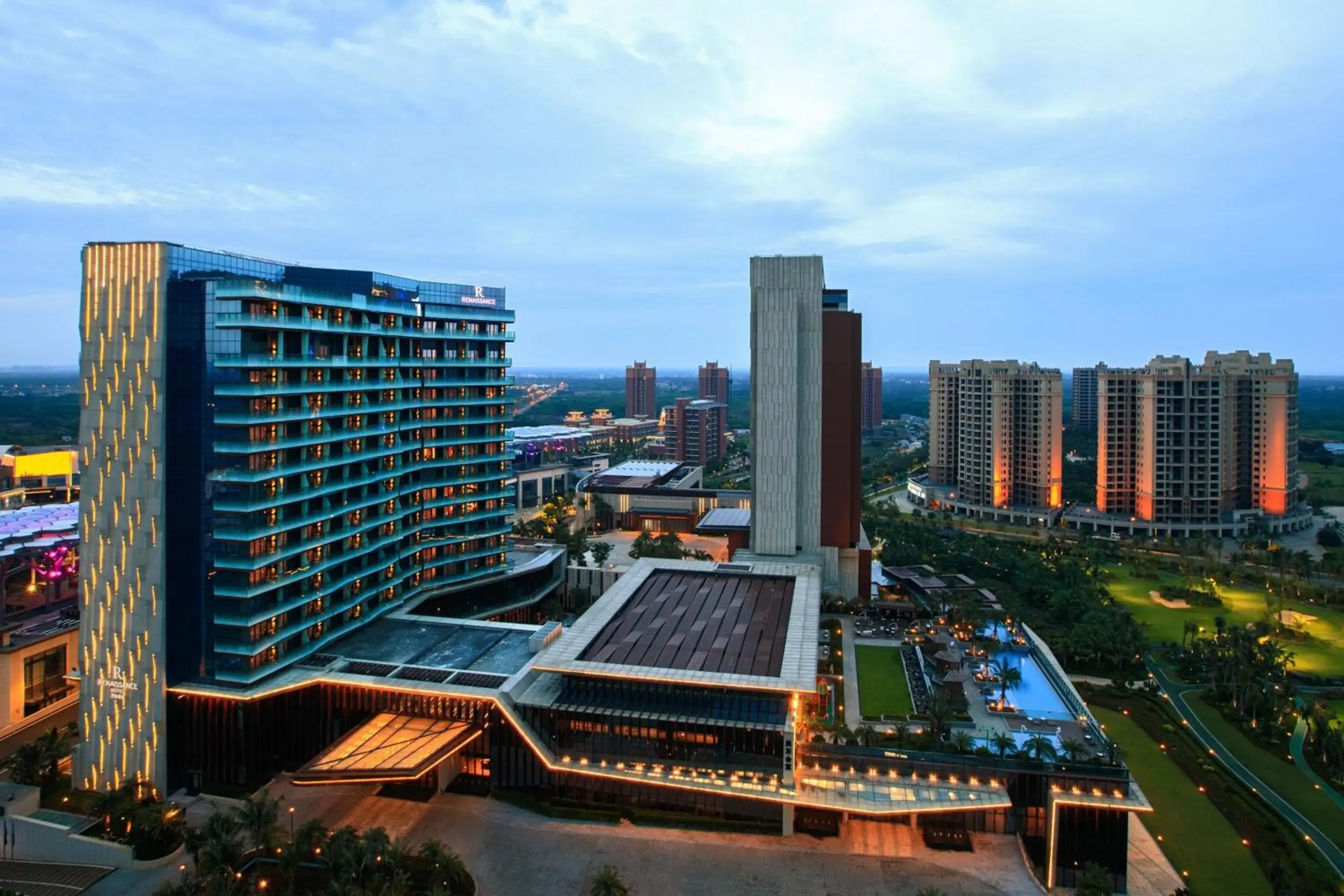 Property building in Renaissance Haikou Hotel