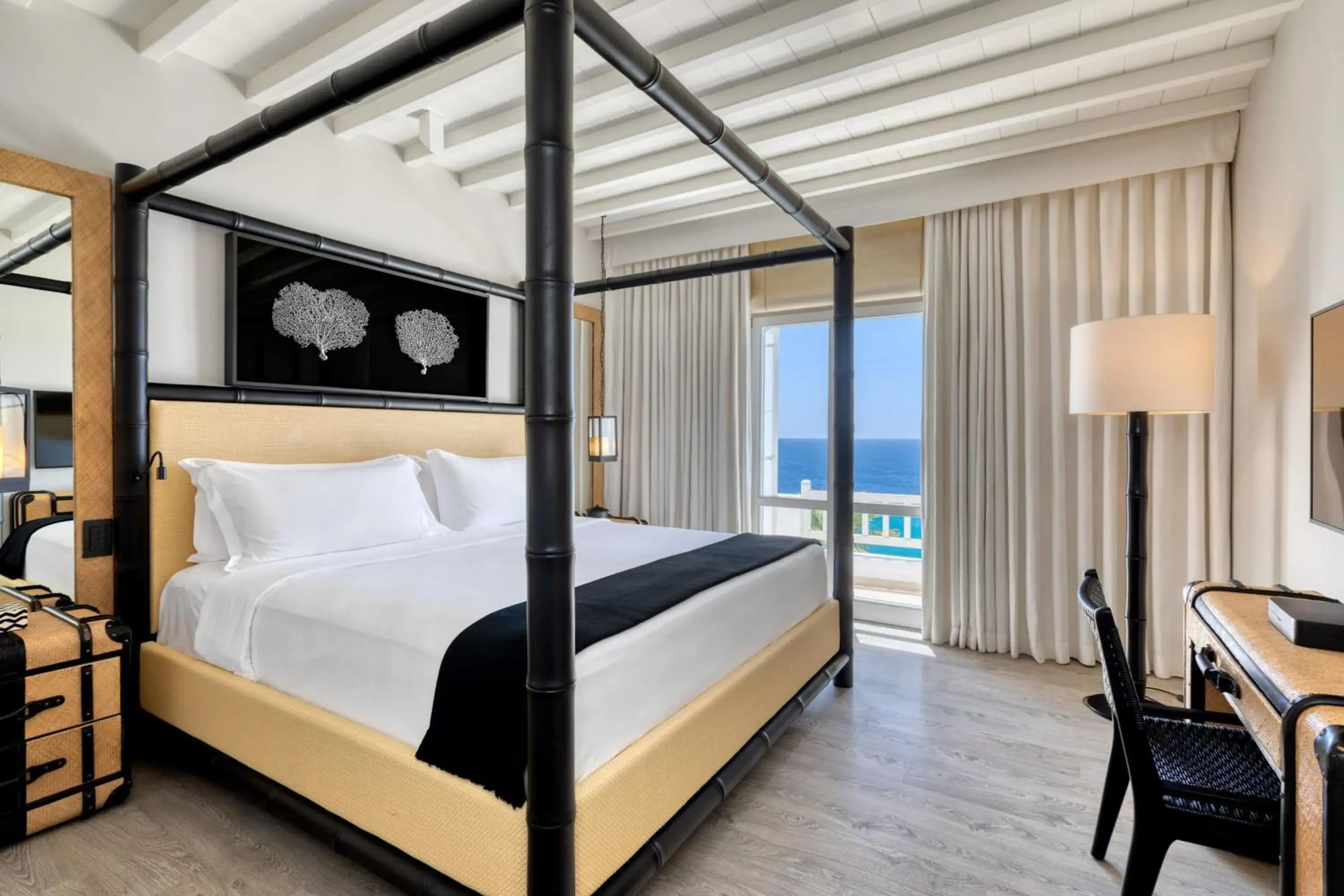 Bedroom, Bed in Santa Marina, a Luxury Collection Resort, Mykonos