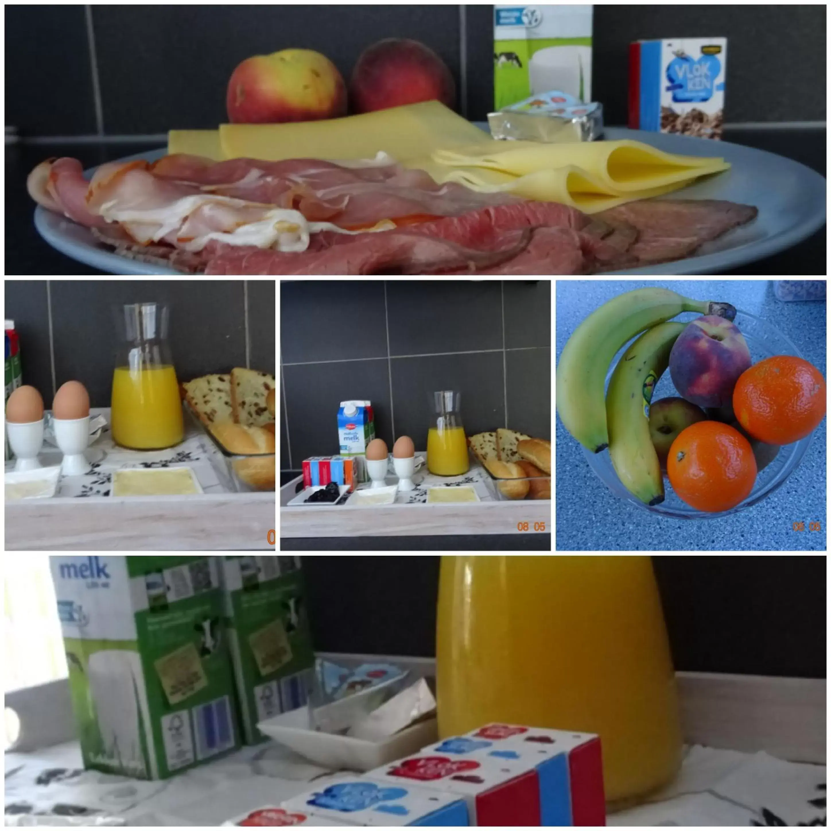 Food and drinks in Bed & Breakfast de Vrijheid