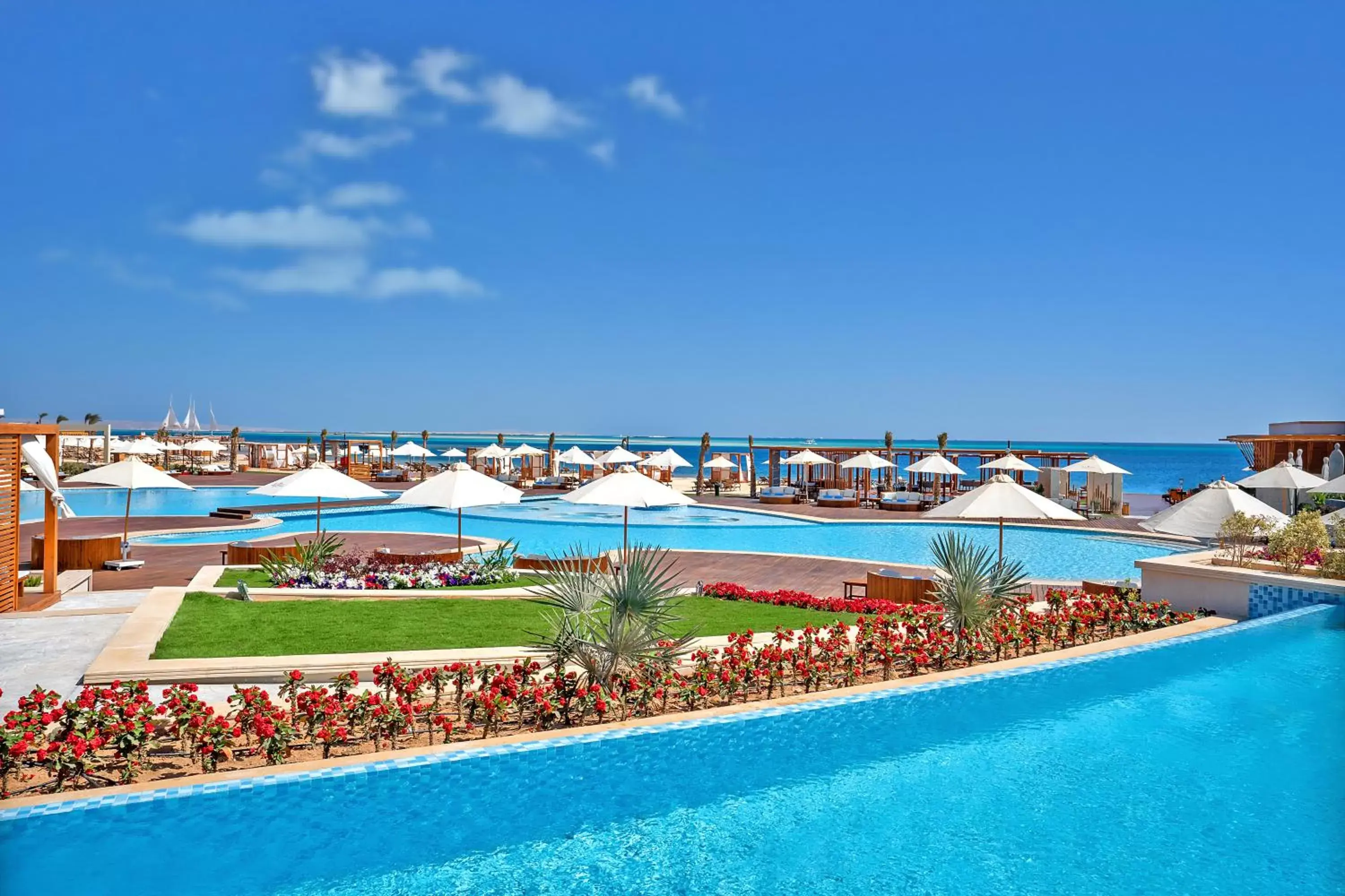 Pool View in Rixos Premium Magawish Suites and Villas- Ultra All-Inclusive