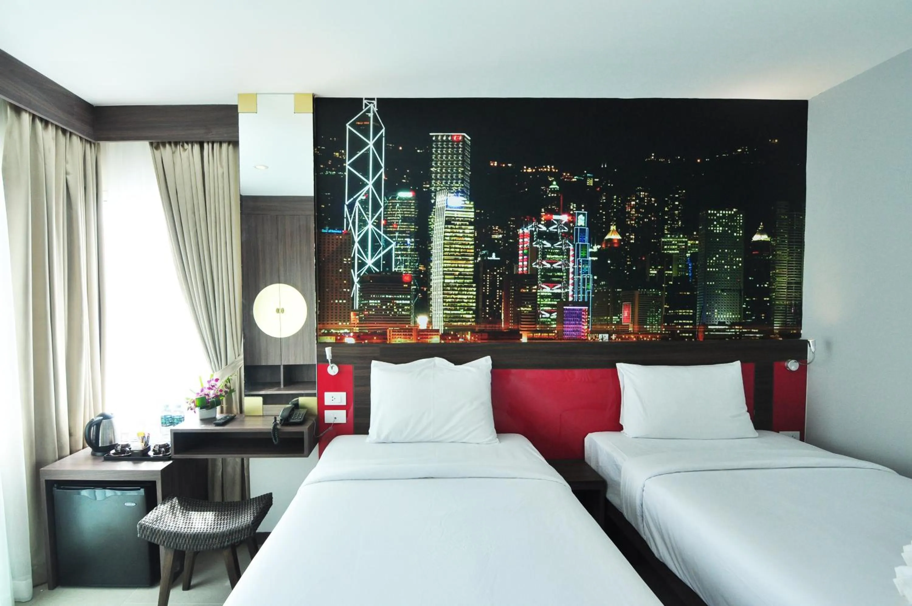 Decorative detail, Bed in The AIM Patong Hotel