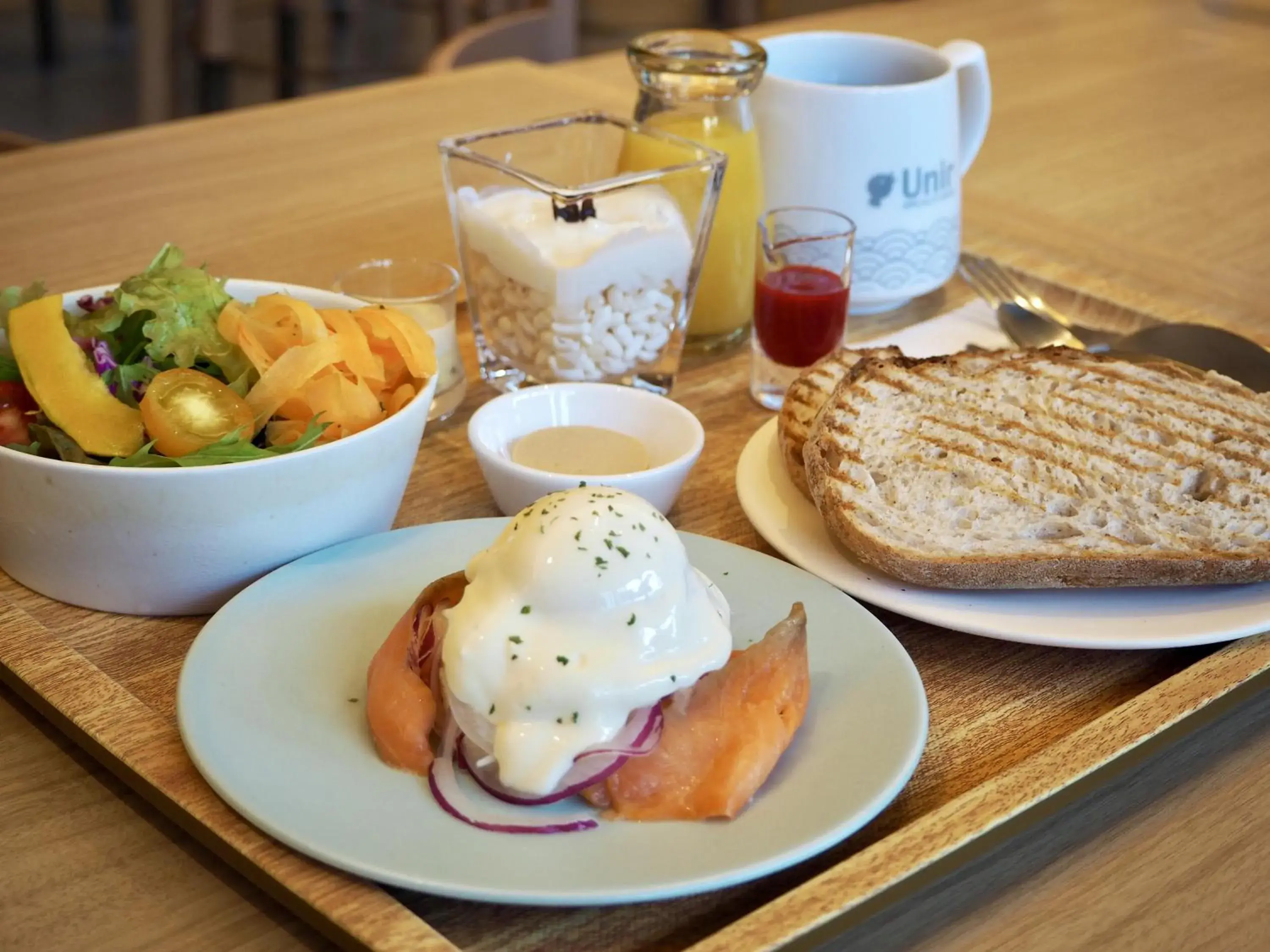 Breakfast in hotel androoms Kyoto Shichijo