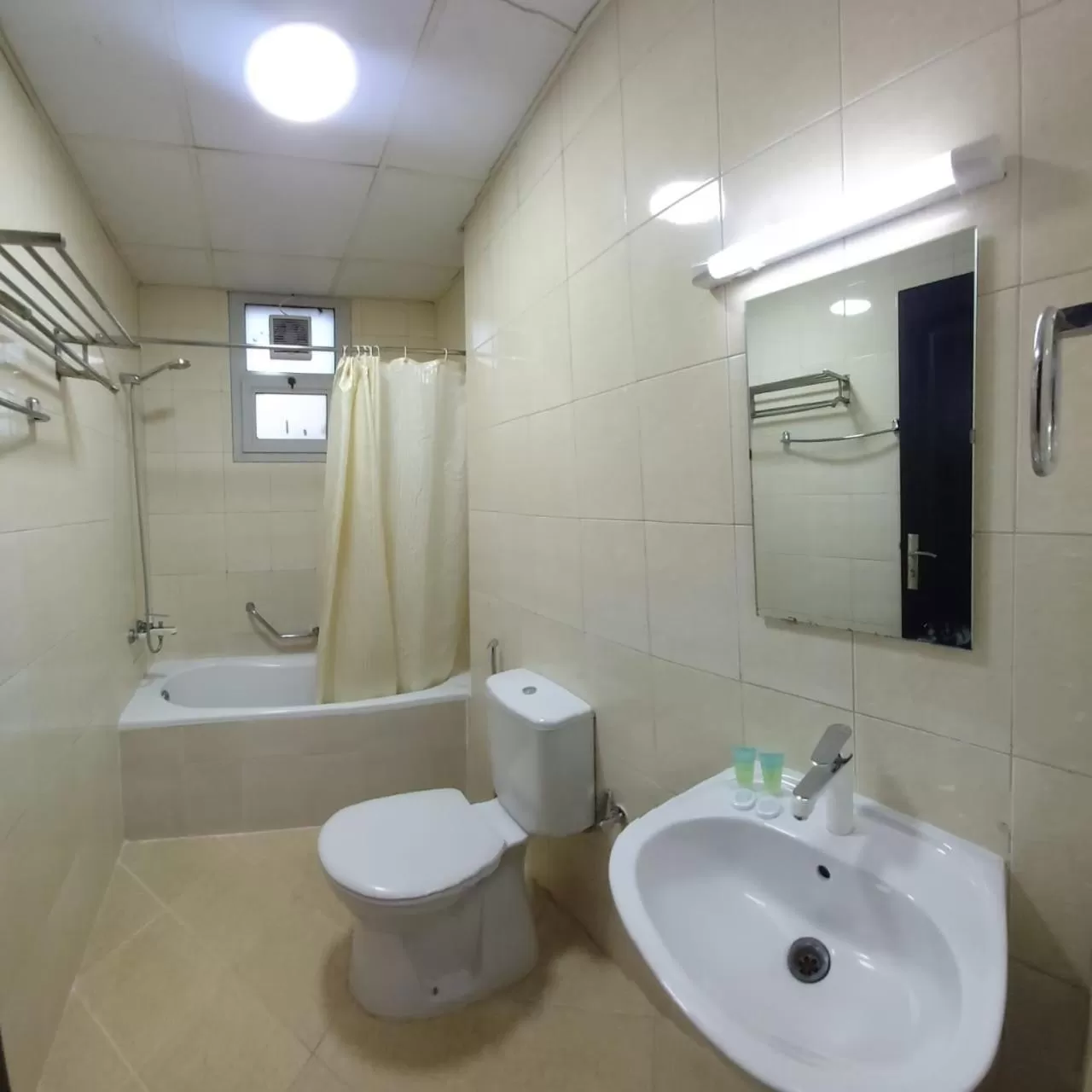 Shower, Bathroom in Al Khaleej Plaza Furnished Apartments LLC
