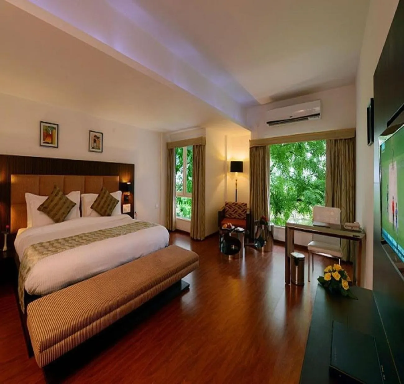 Bedroom, Bed in Top3 Lords Resort Bhavnagar