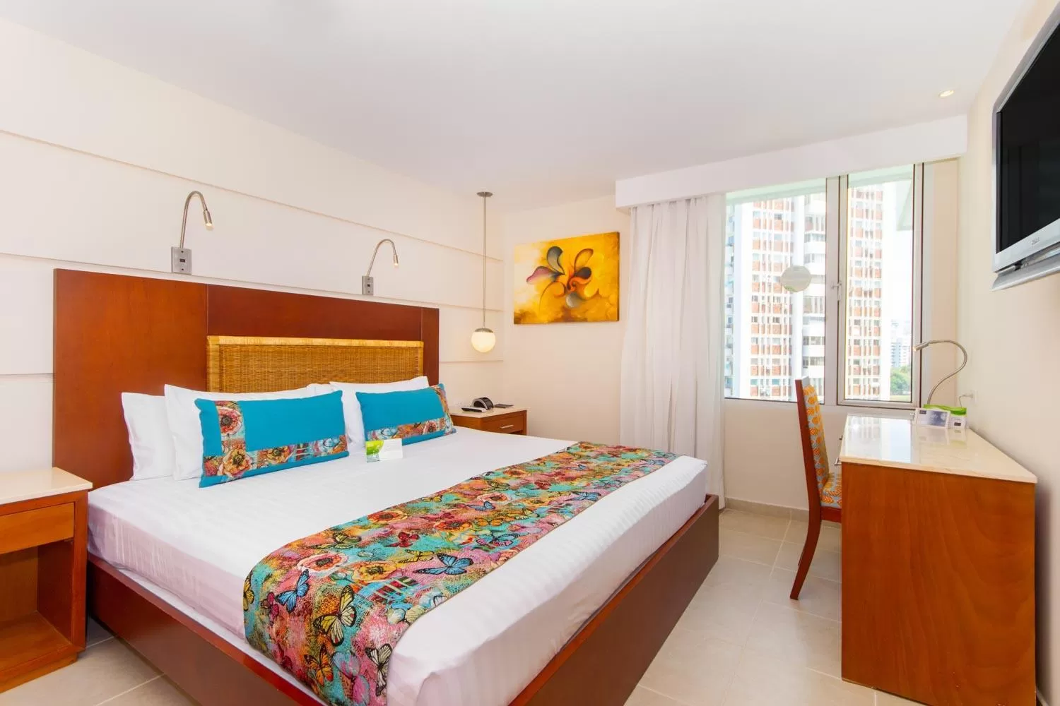 Bed in Hotel Dann Cartagena