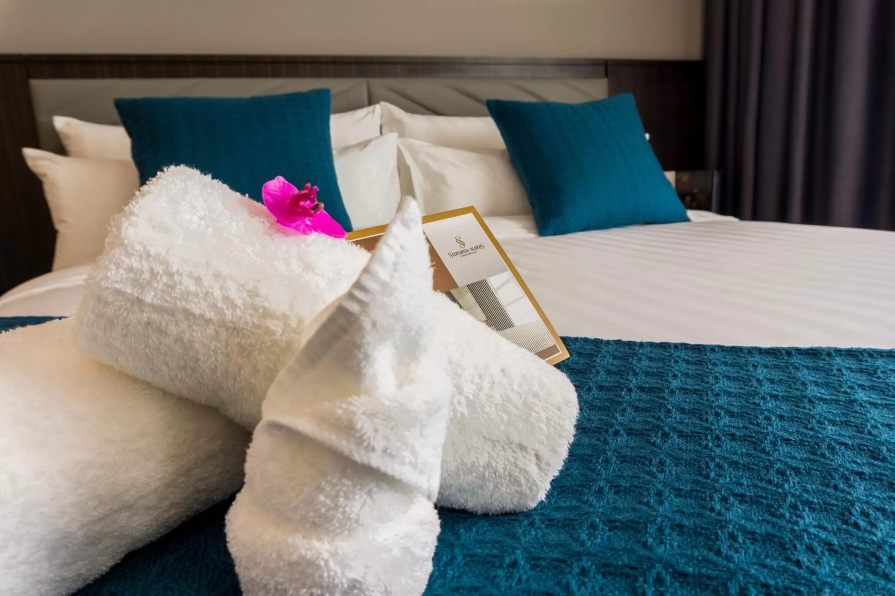Bed in Suasana Suites Hotel Johor Bahru
