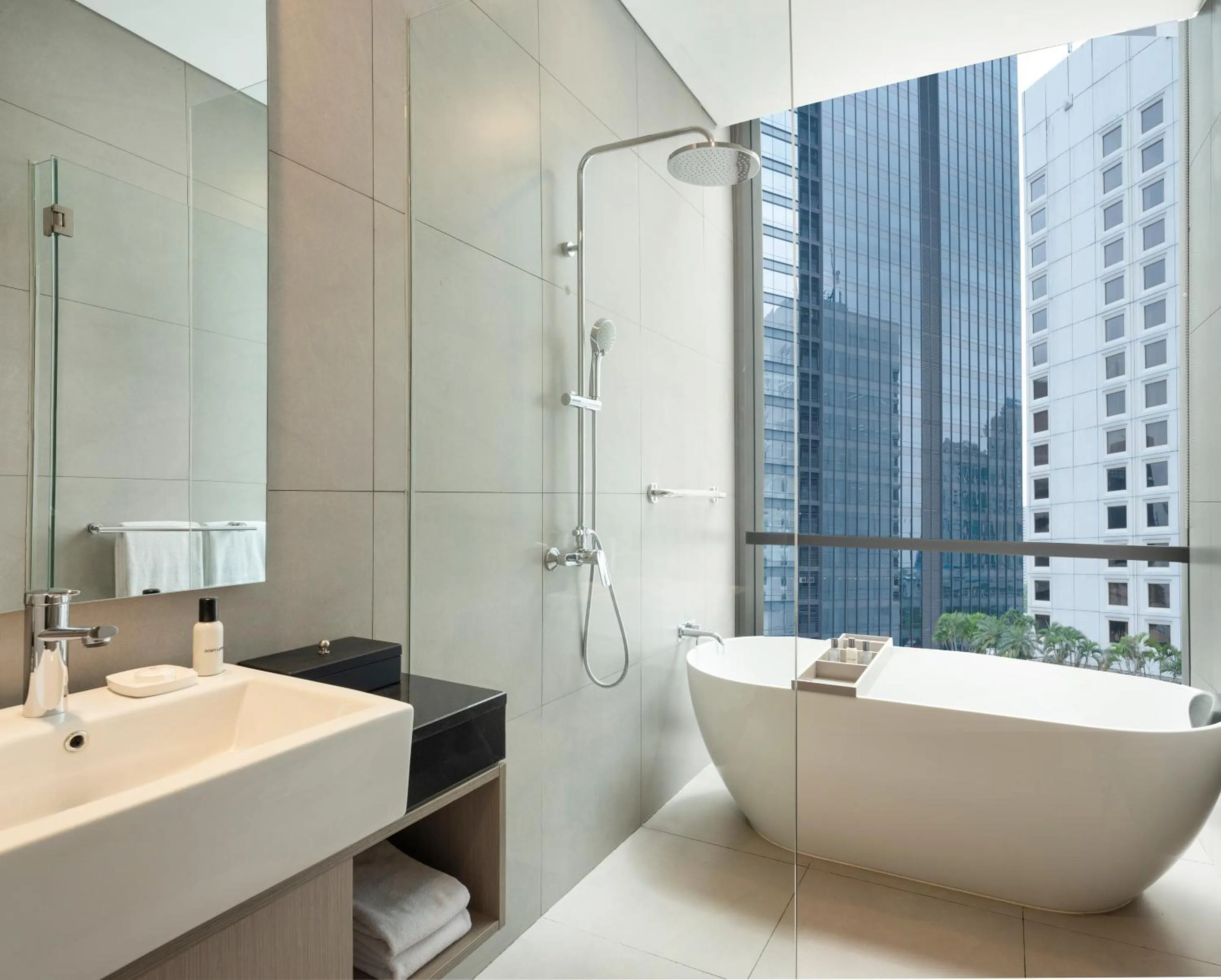 Bathroom in Crowne Plaza Jakarta Residences, an IHG Hotel