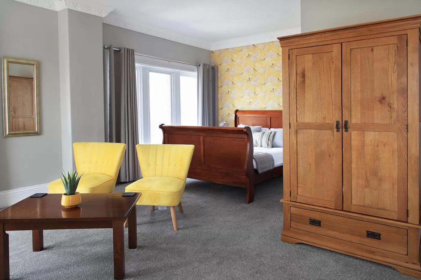 Bed in The Marine Hotel